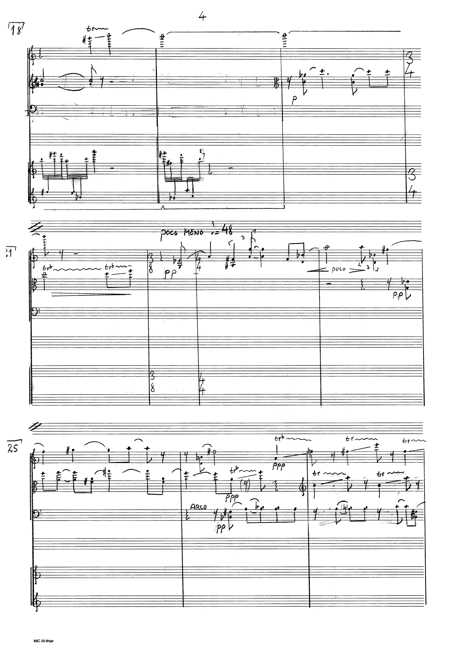 Quartet in Four Parts - For violin, viola and piano - Image 4
