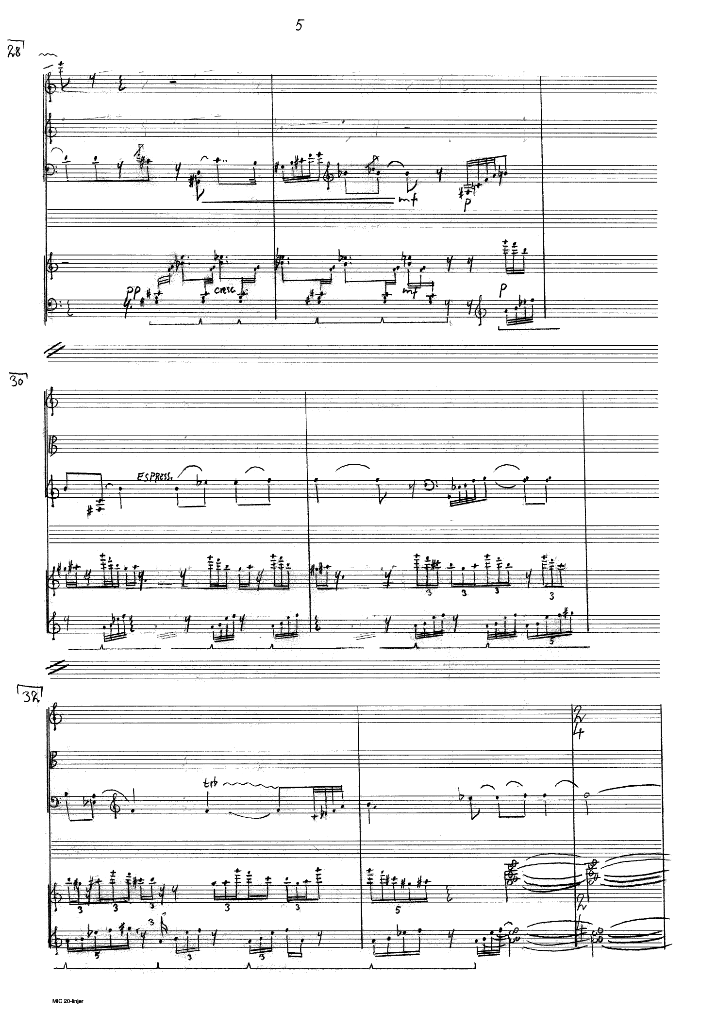 Quartet in Four Parts - For violin, viola and piano - Image 5