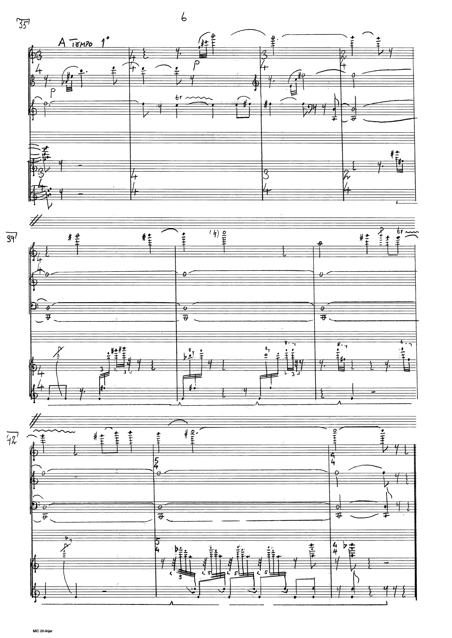 Quartet in Four Parts - For violin, viola and piano - Image 6