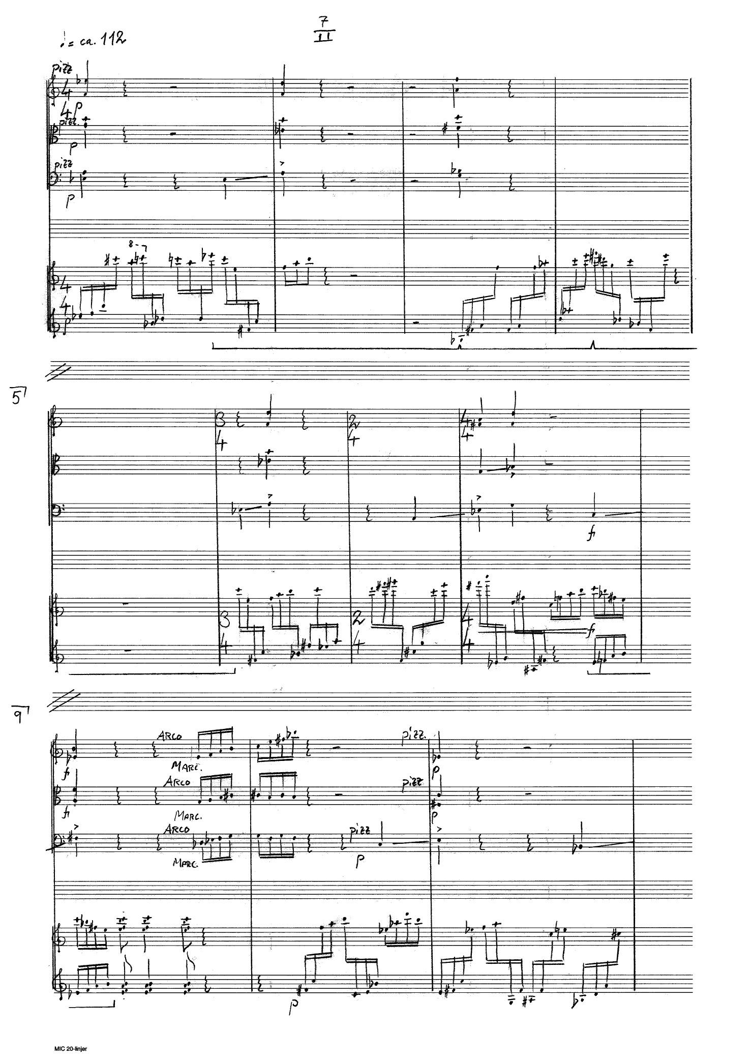 Quartet in Four Parts - For violin, viola and piano - Image 7