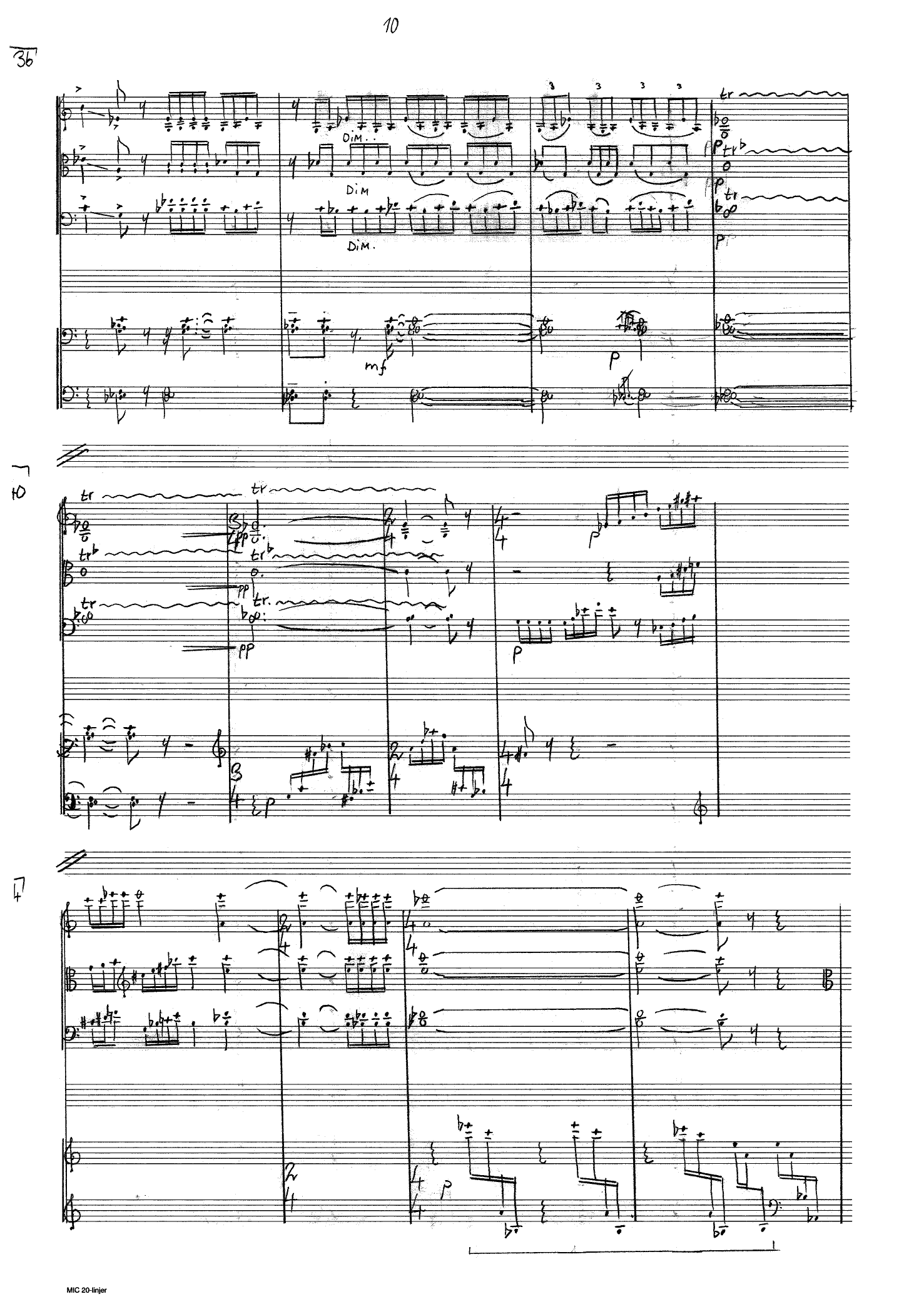 Quartet in Four Parts - For violin, viola and piano - Image 10