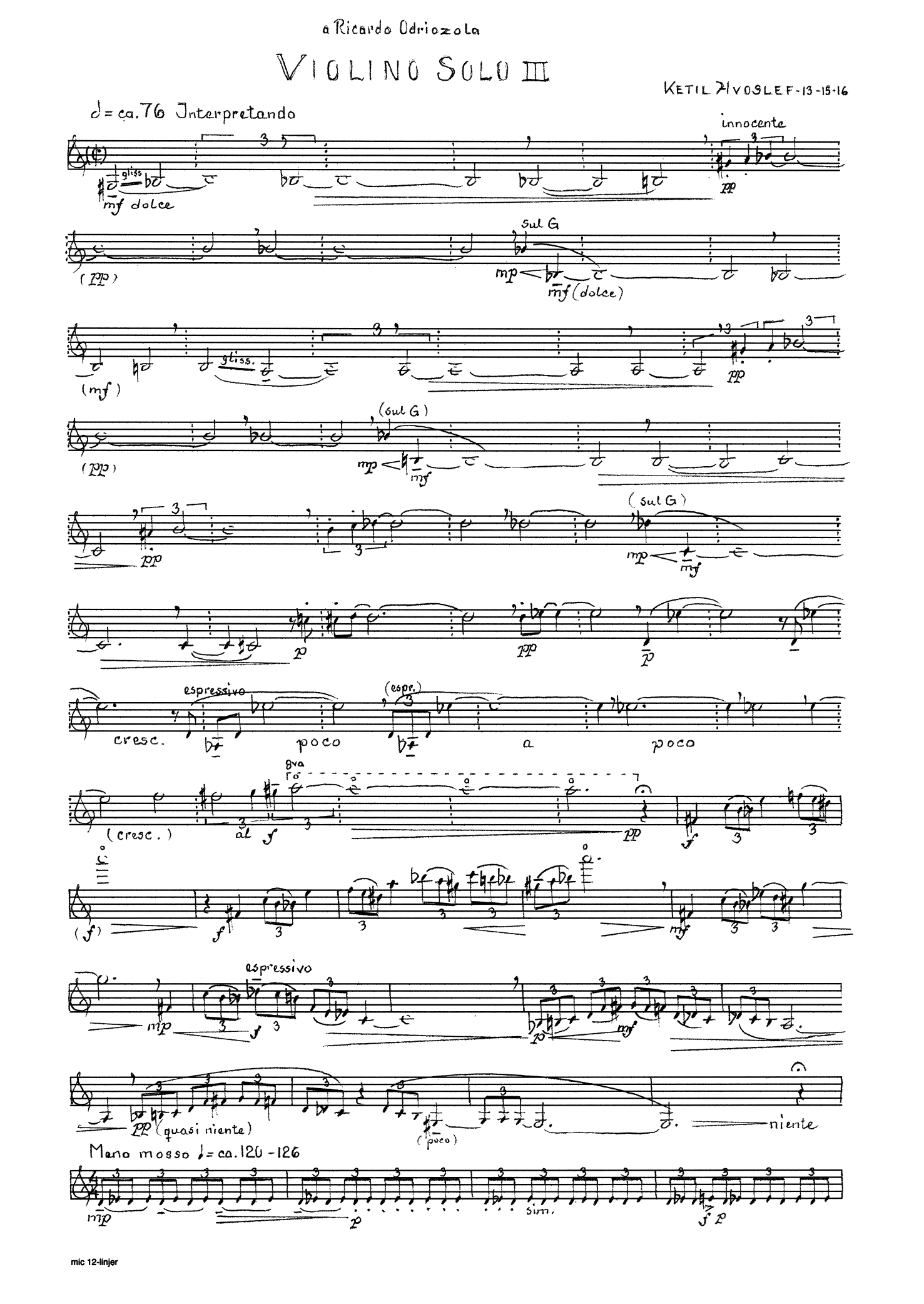 Violino solo III