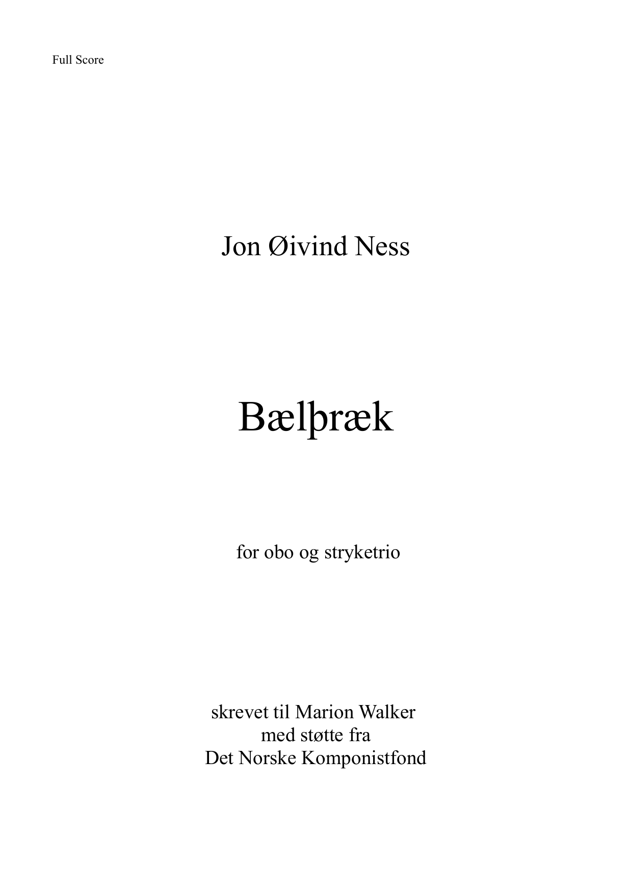 Bælþræk - for obo og stryketrio - Image 3