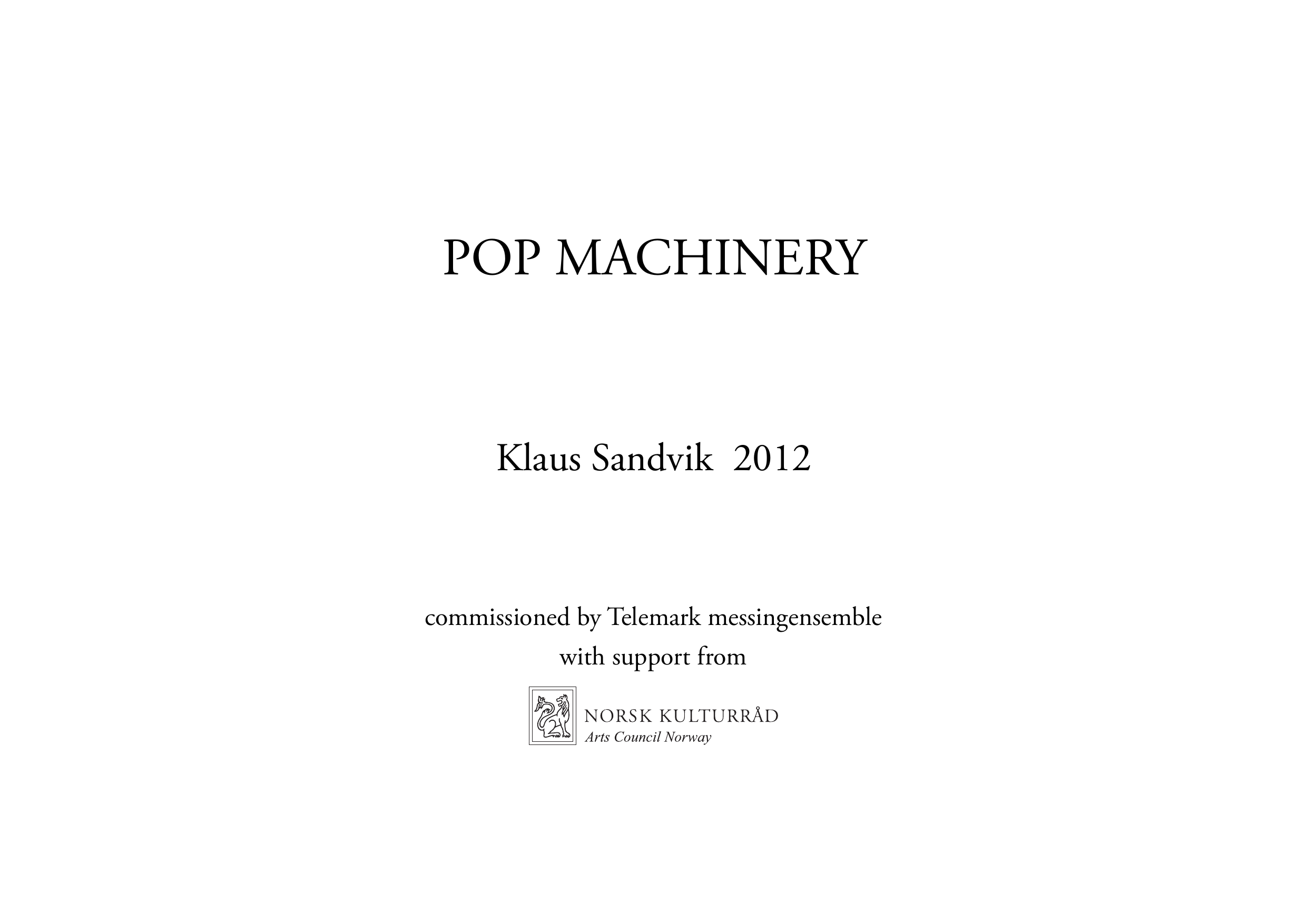 Pop Machinery