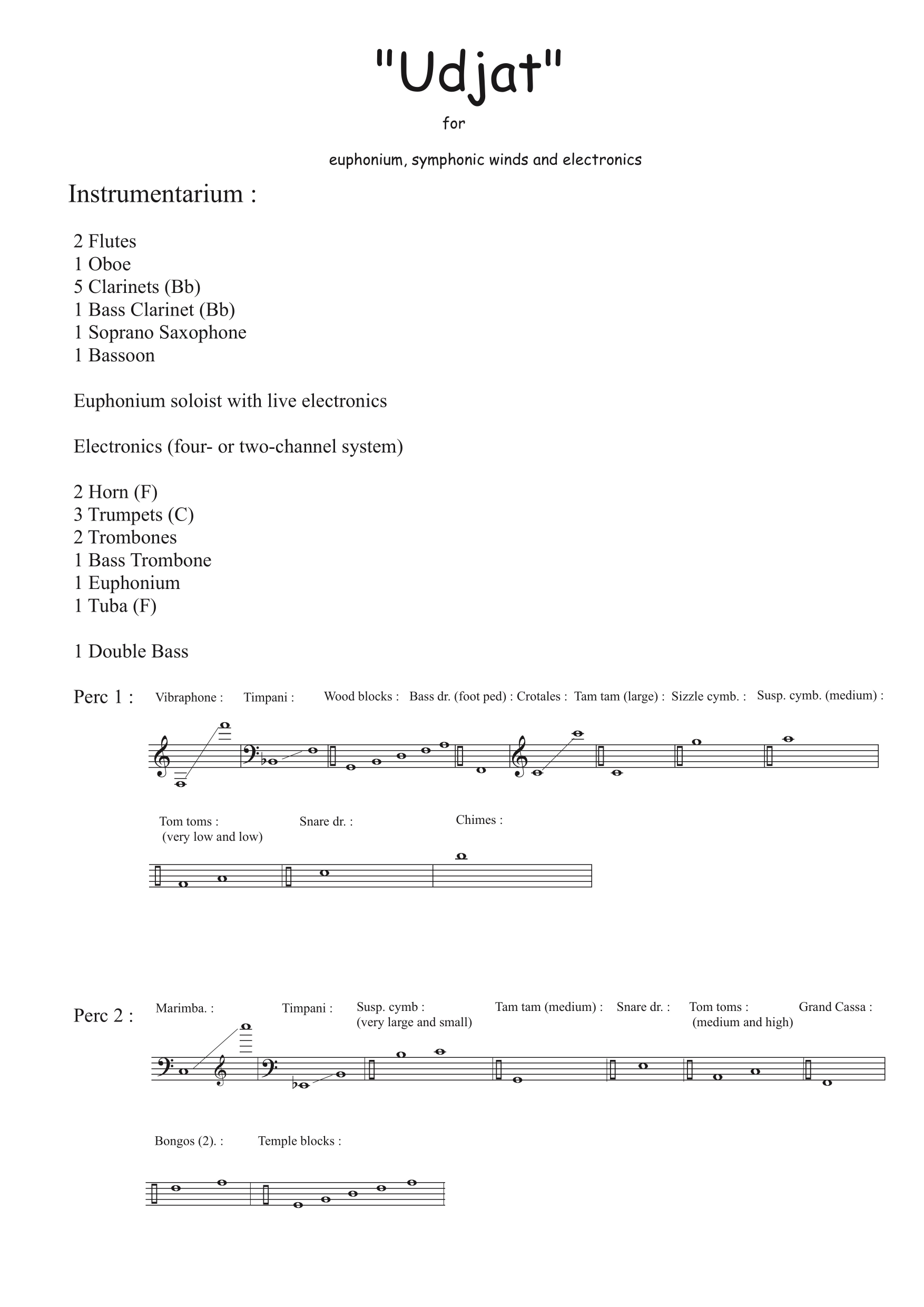 Udjat - Concerto for euphonium, symphonic winds and electronics - Image 2