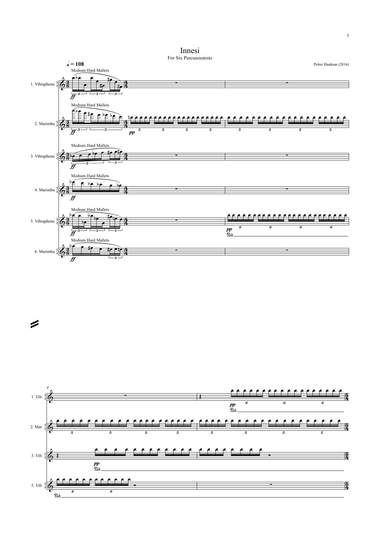 Innesi - For Six Percussionists - Image 3