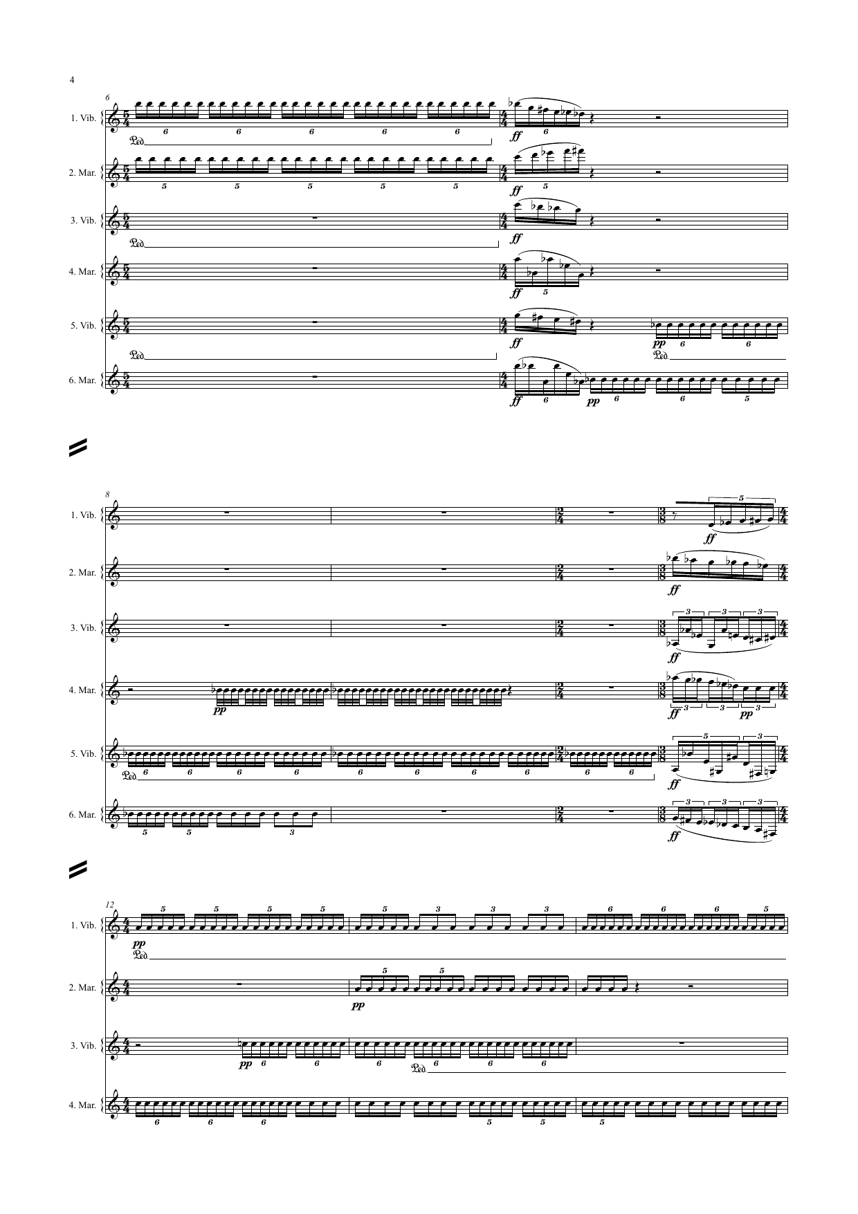 Innesi - For Six Percussionists - Image 4