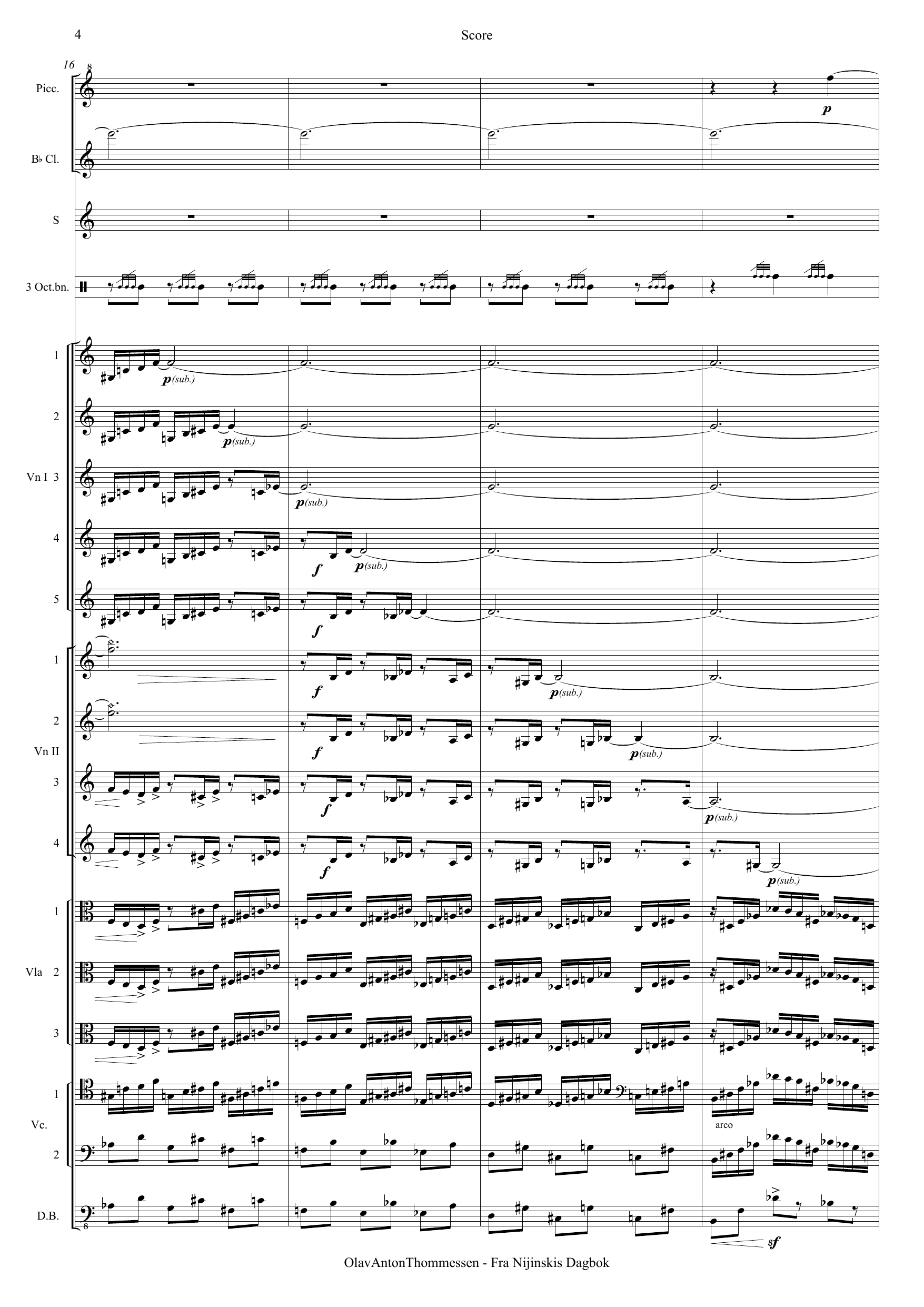 Fra Nijinskis dagbok - Konsertarie for lys sopran og kammerensemble - Bilde 4