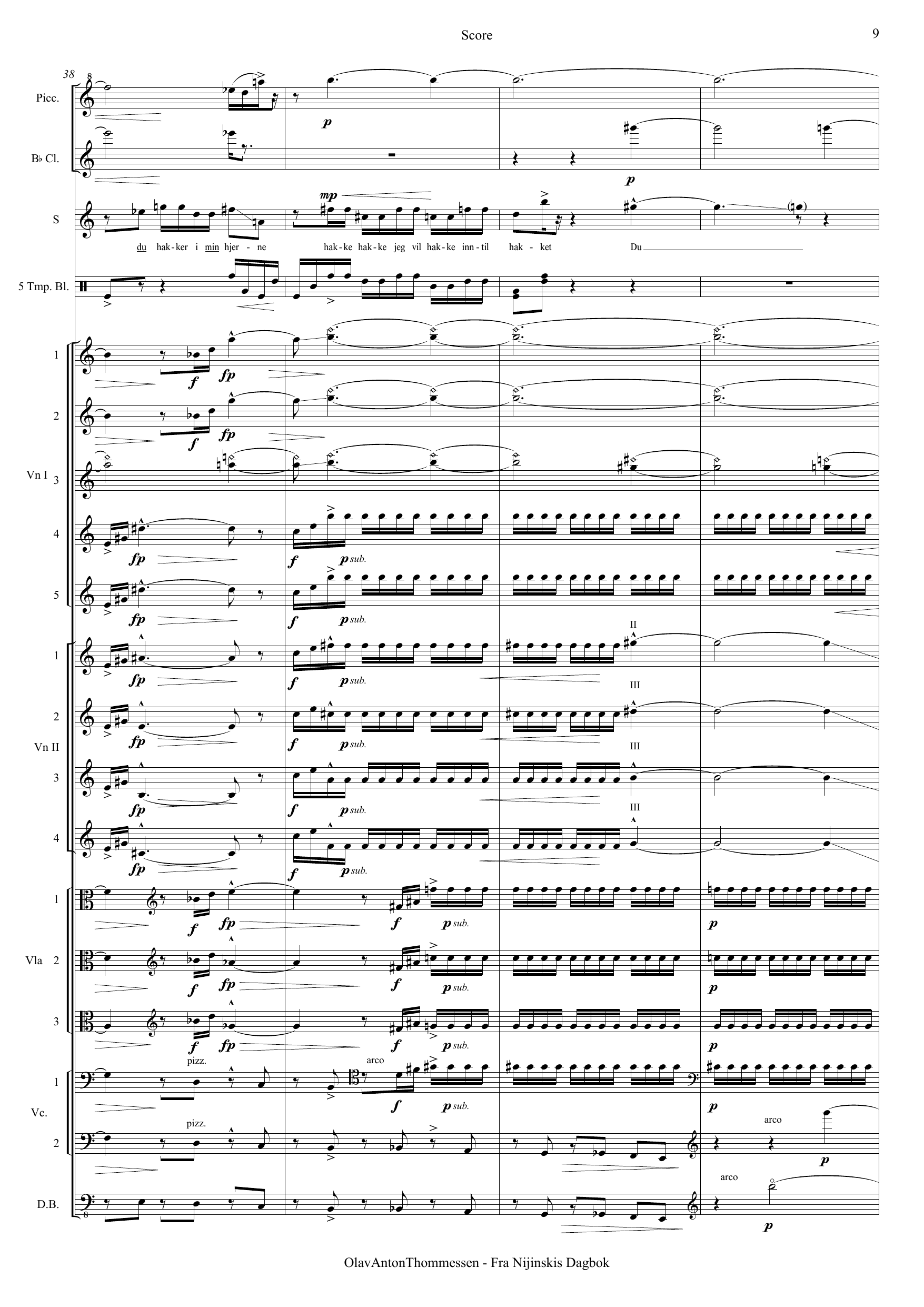 Fra Nijinskis dagbok - Konsertarie for lys sopran og kammerensemble - Bilde 9