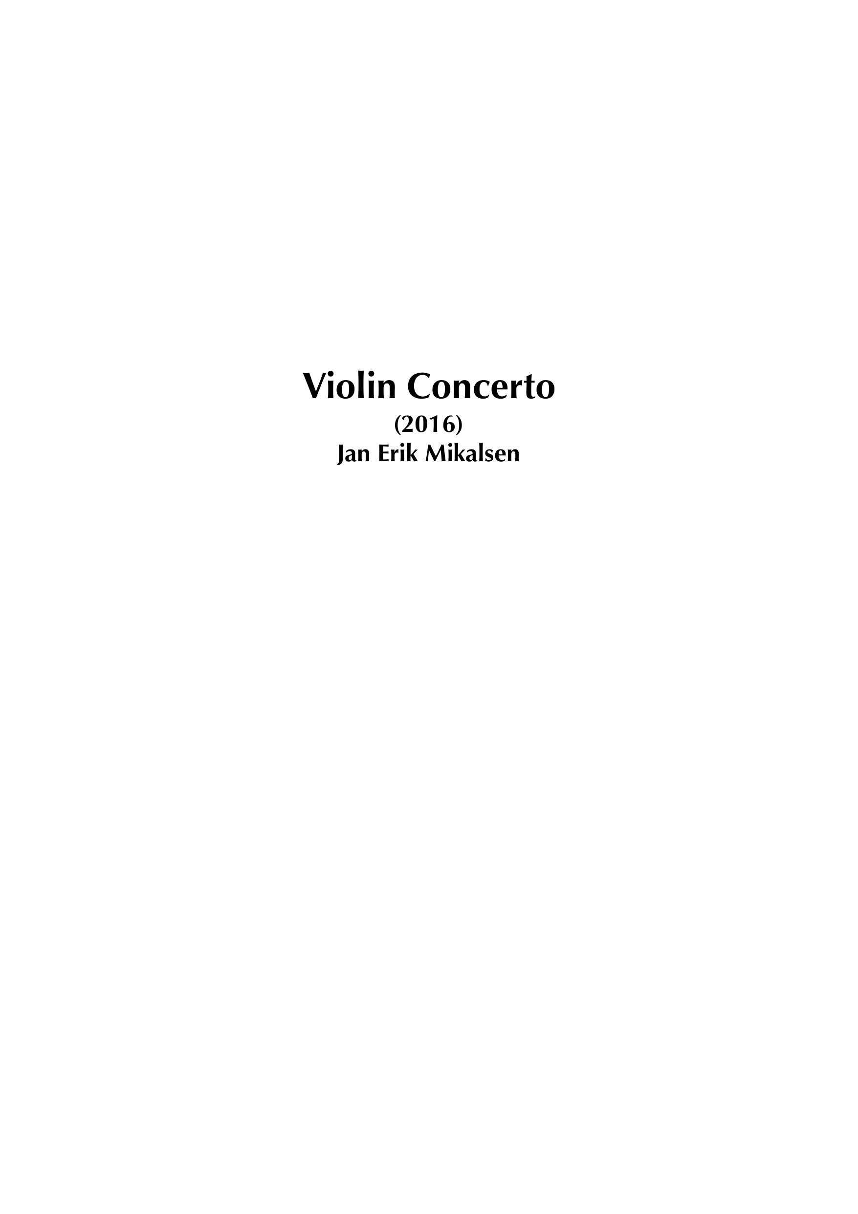 Violin Concerto