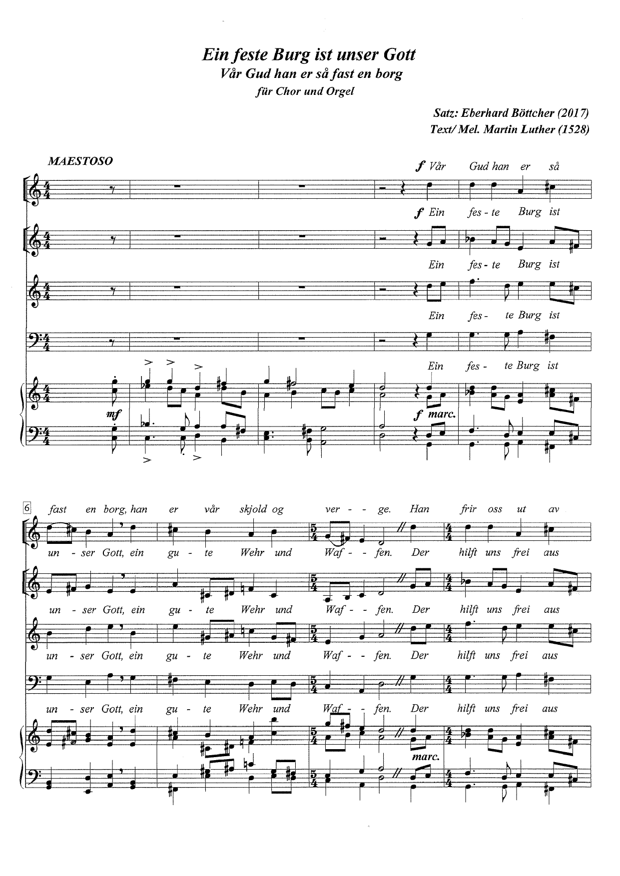 Choralsatz - Ein feste Burg ist unser Gott - Image 3