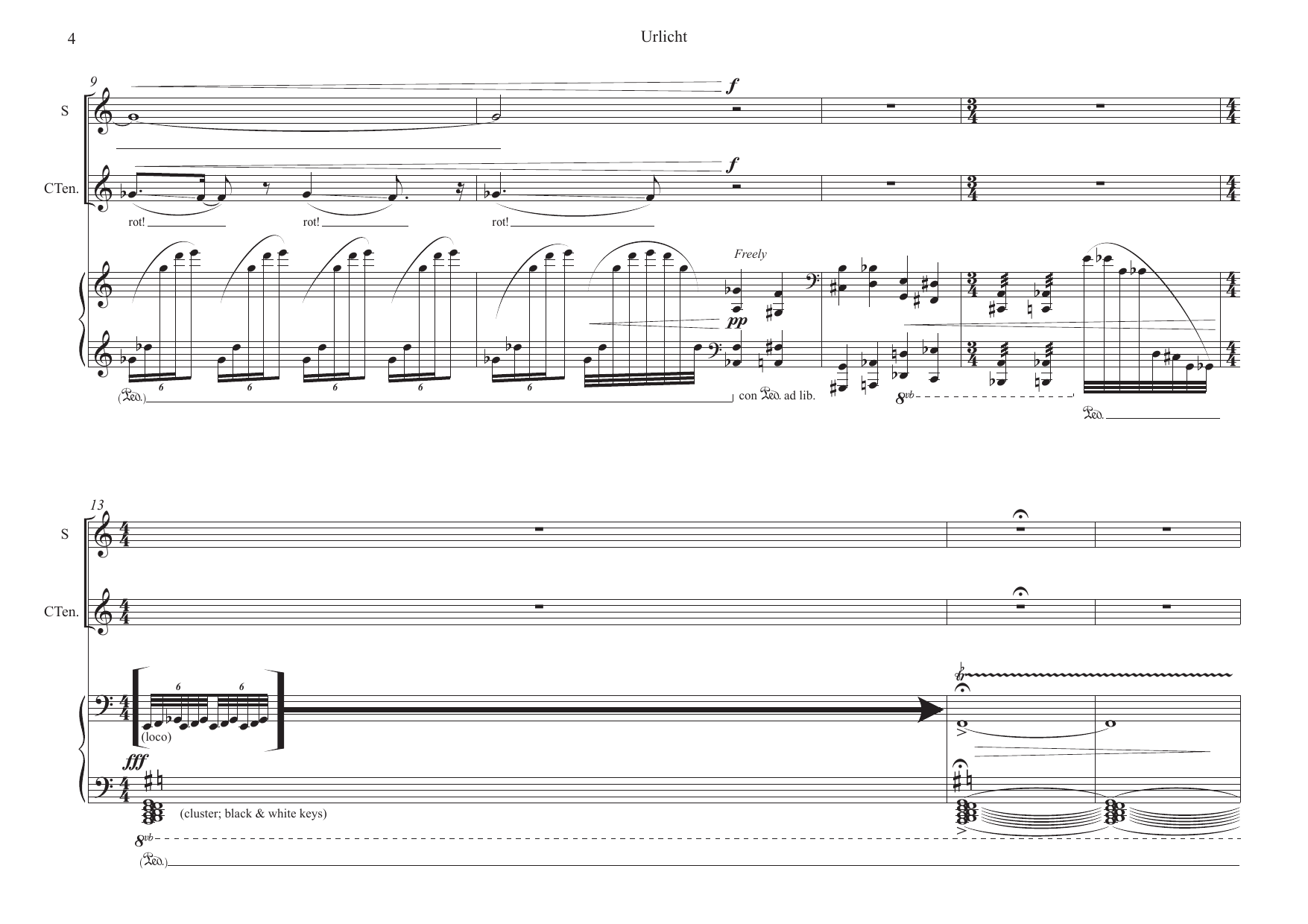 Urlicht - for soprano (mezzo), counter tenor and piano <2016/2017/2021 - Image 4