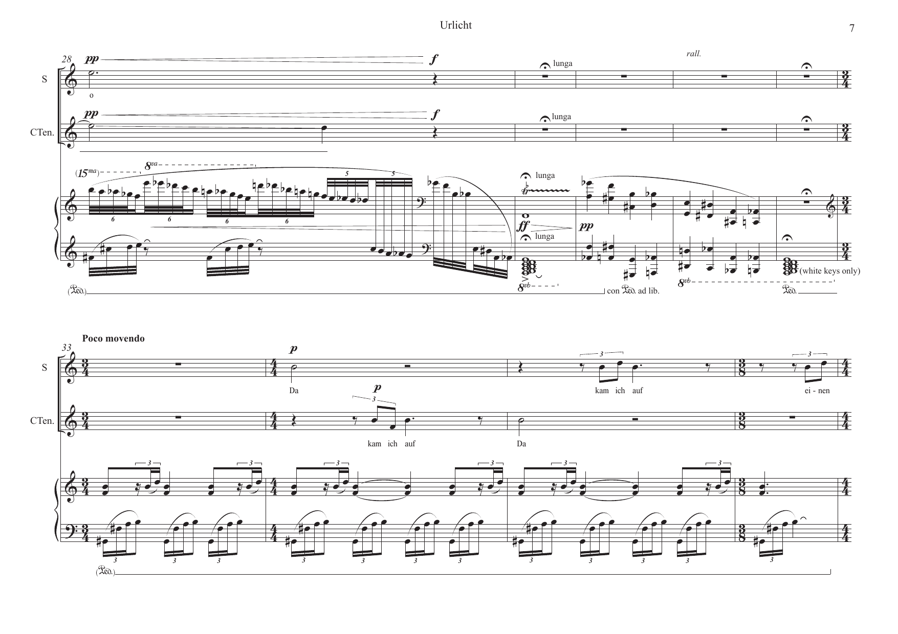 Urlicht - for soprano (mezzo), counter tenor and piano <2016/2017/2021 - Image 7