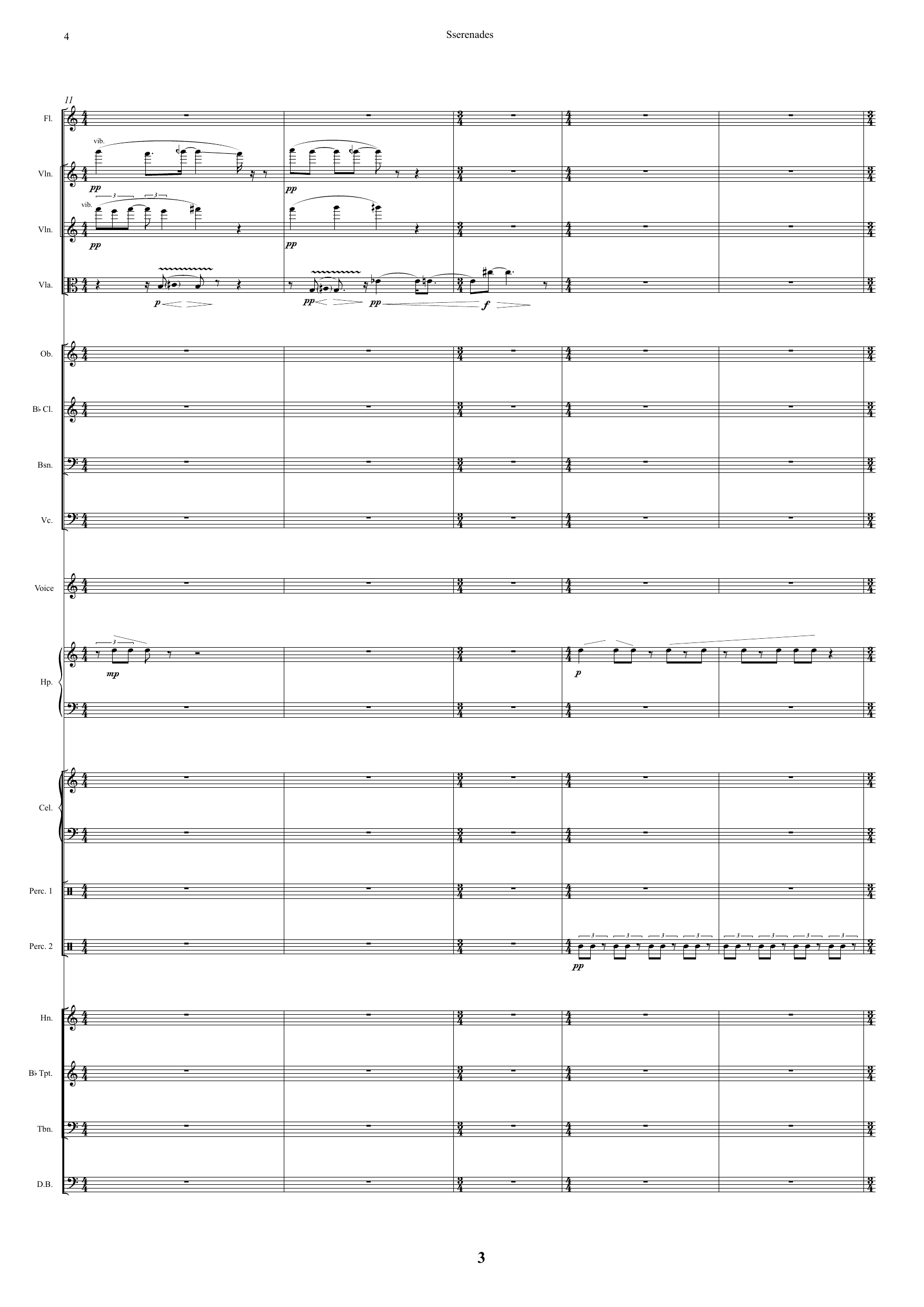 Sserenades - 7 Movements for solo female voice and ensemble - Image 8