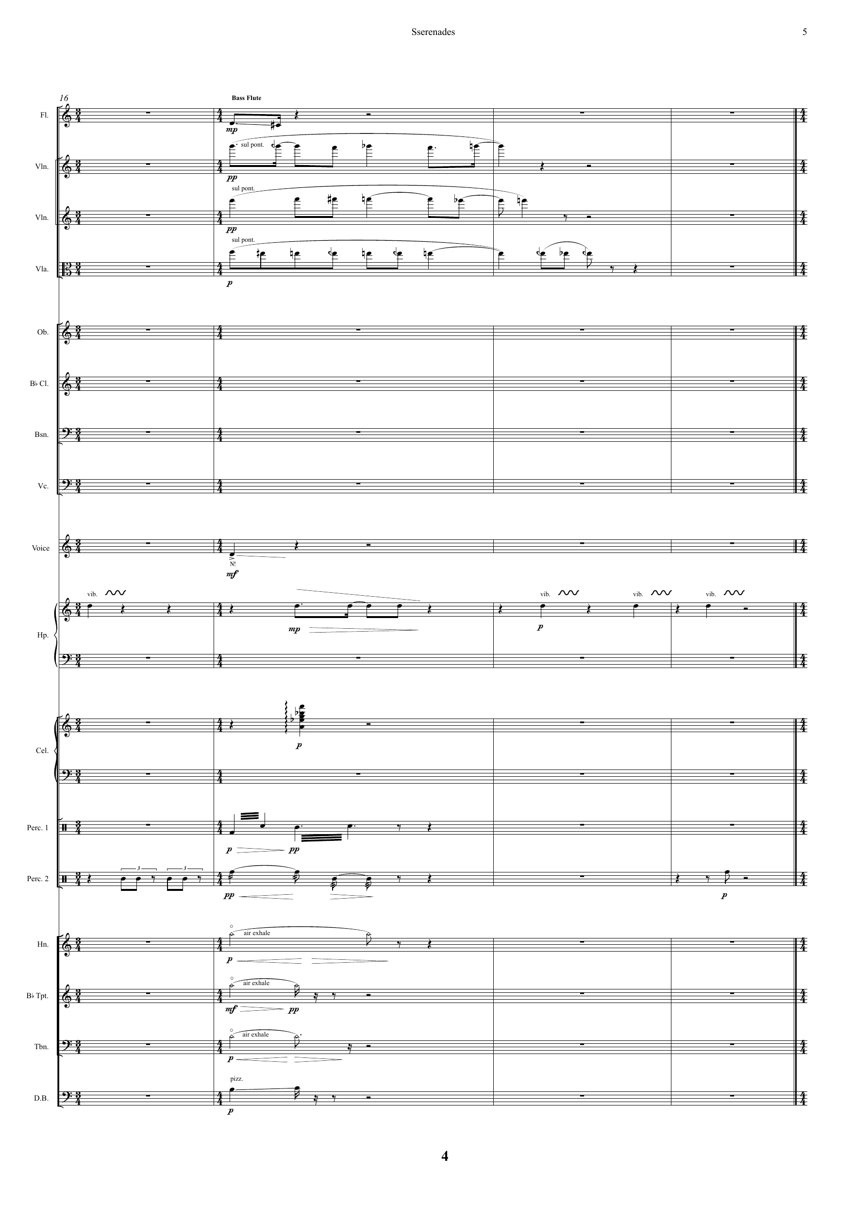Sserenades - 7 Movements for solo female voice and ensemble - Image 9