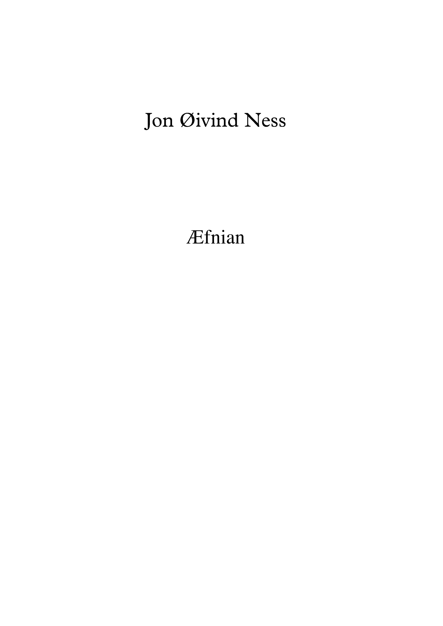 Æfnian