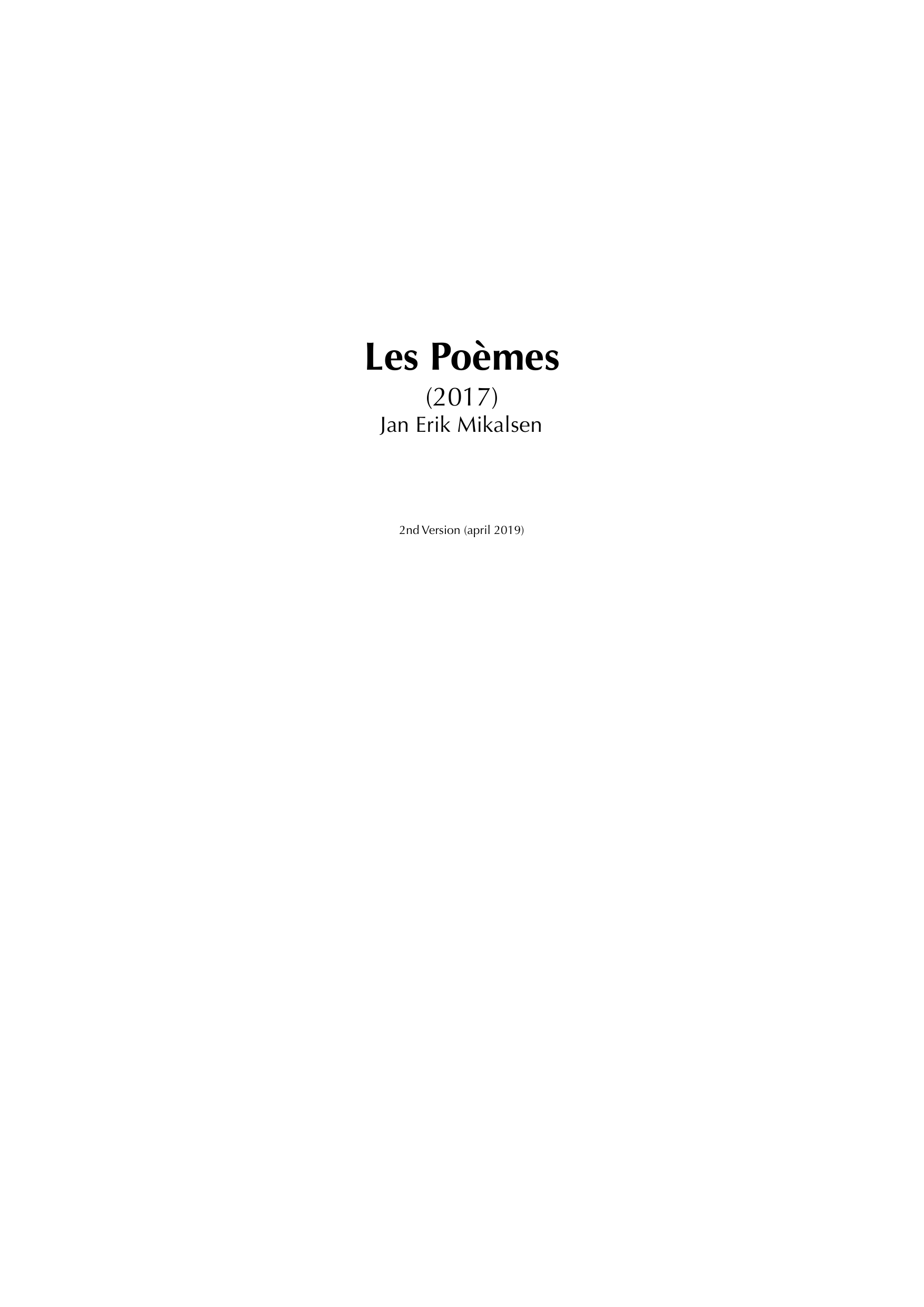 Les Poèmes