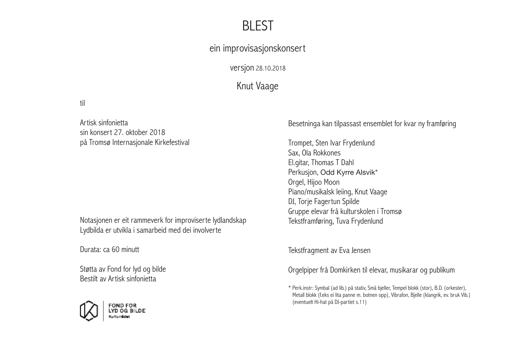 Blest - Ein improvisasjonskonsert