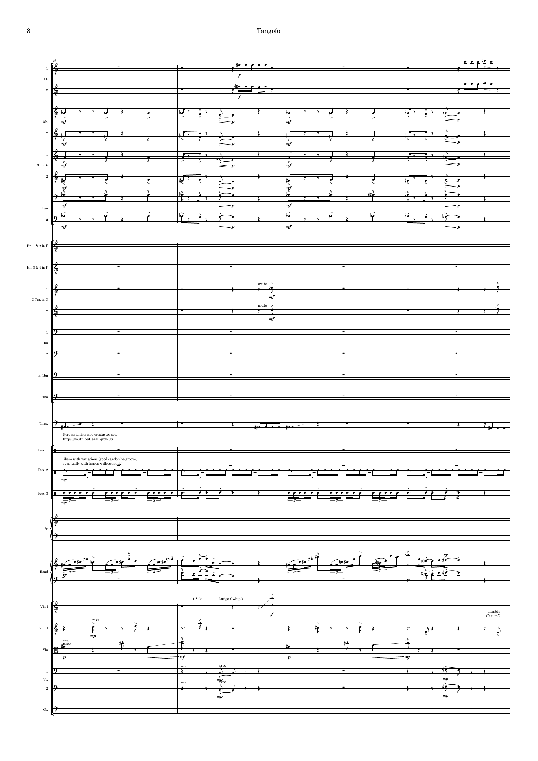 Tangofo for orkester og bandoneon solo - Bilde 8
