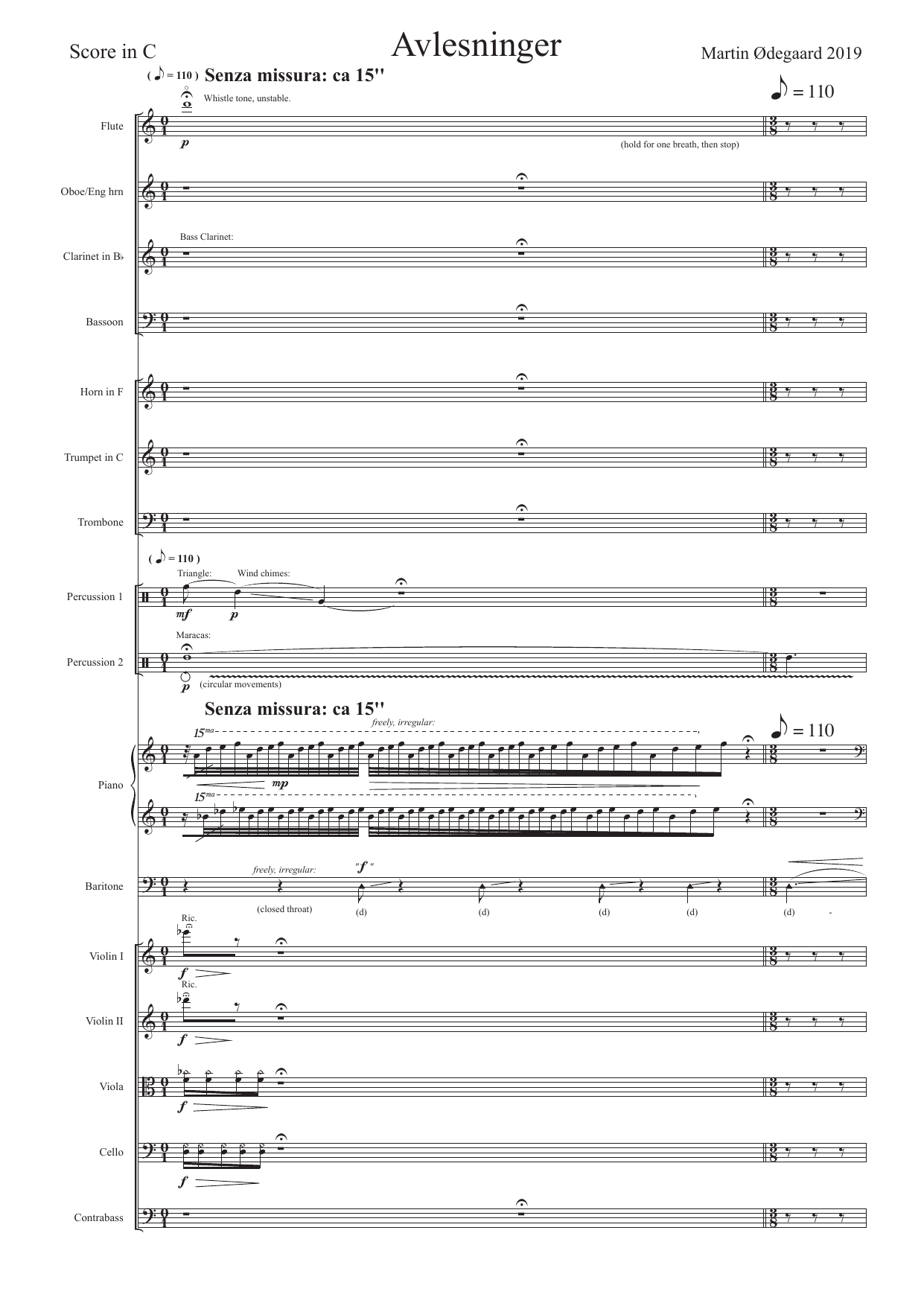 Avlesninger - for piano, baryton og ensemble - Image 6