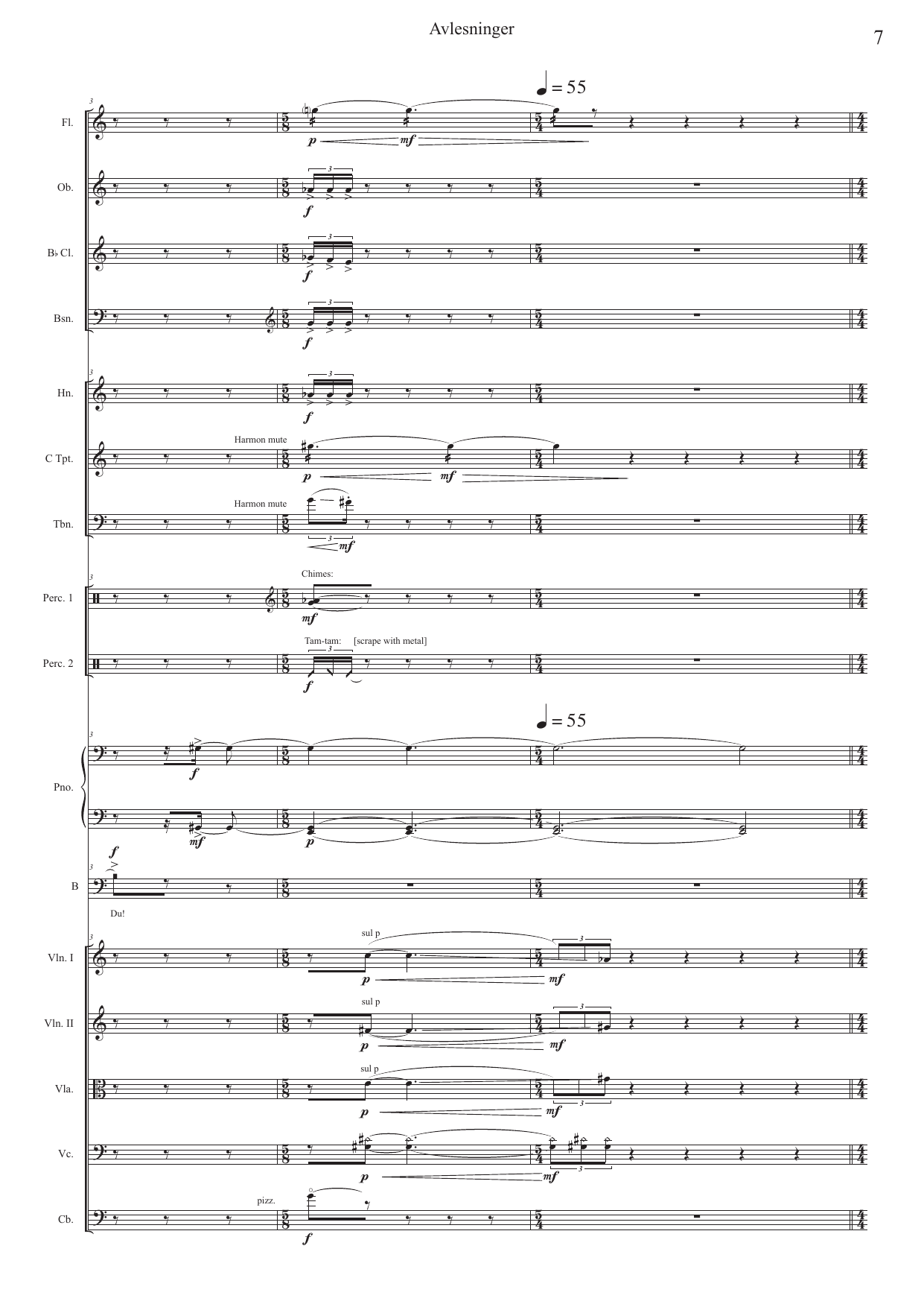 Avlesninger - for piano, baryton og ensemble - Image 7