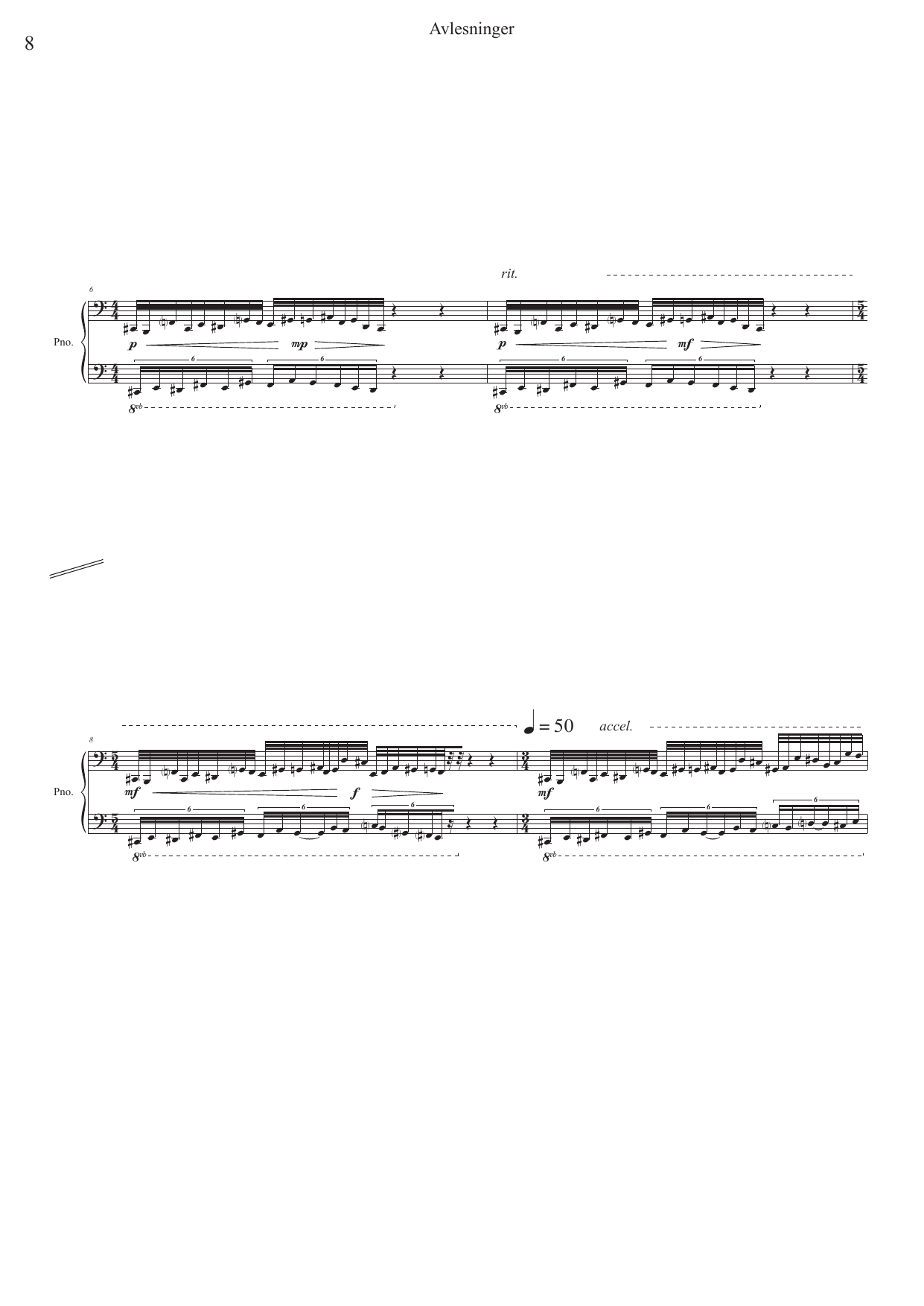 Avlesninger - for piano, baryton og ensemble - Image 8
