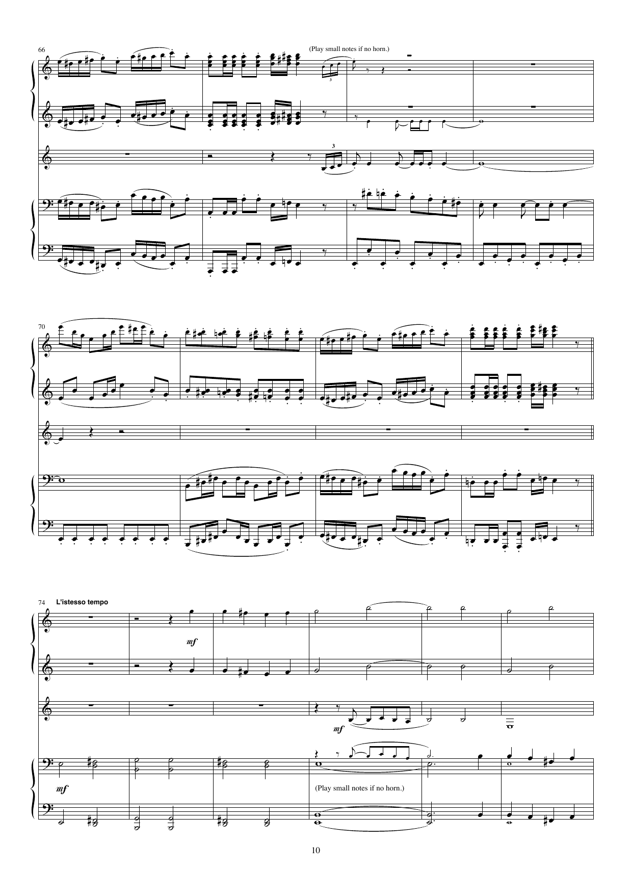 En hilsen til Norden - For firhendig klaver og horn i F(ad lib), op. 115 - Image 10