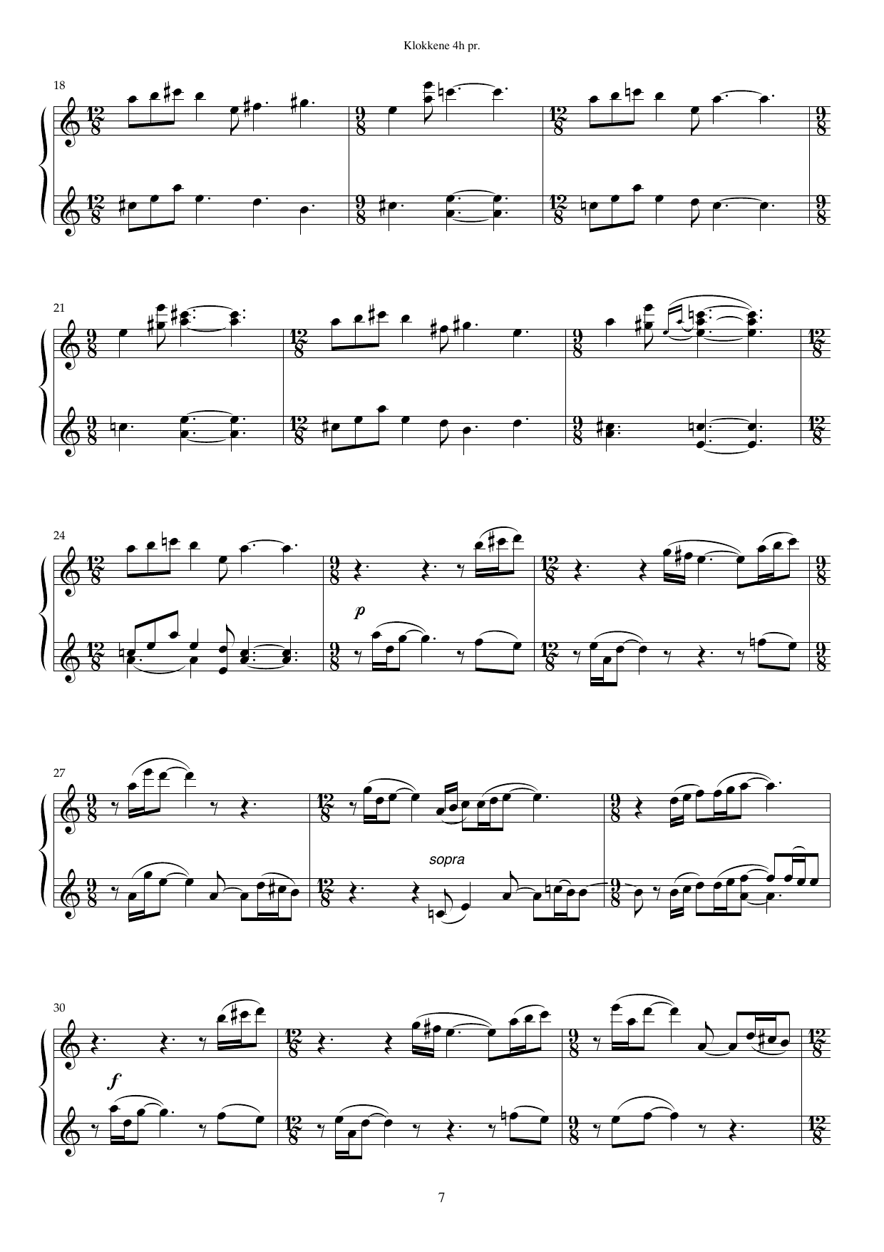 The Bells of the City Hall - Version for piano four hands - Image 7