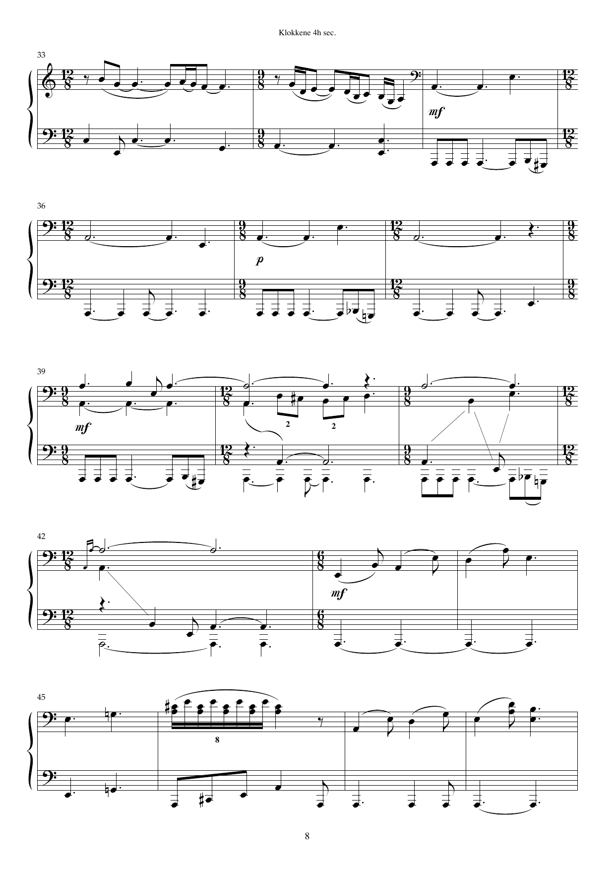 The Bells of the City Hall - Version for piano four hands - Image 8