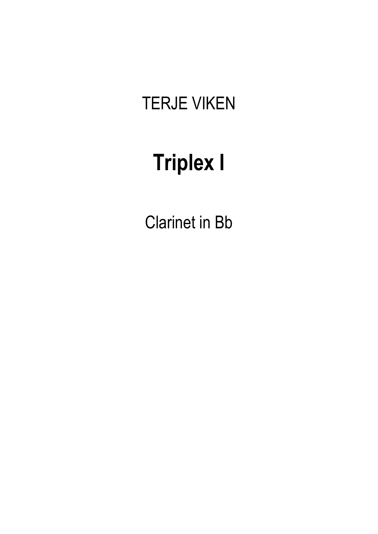 Triplex I