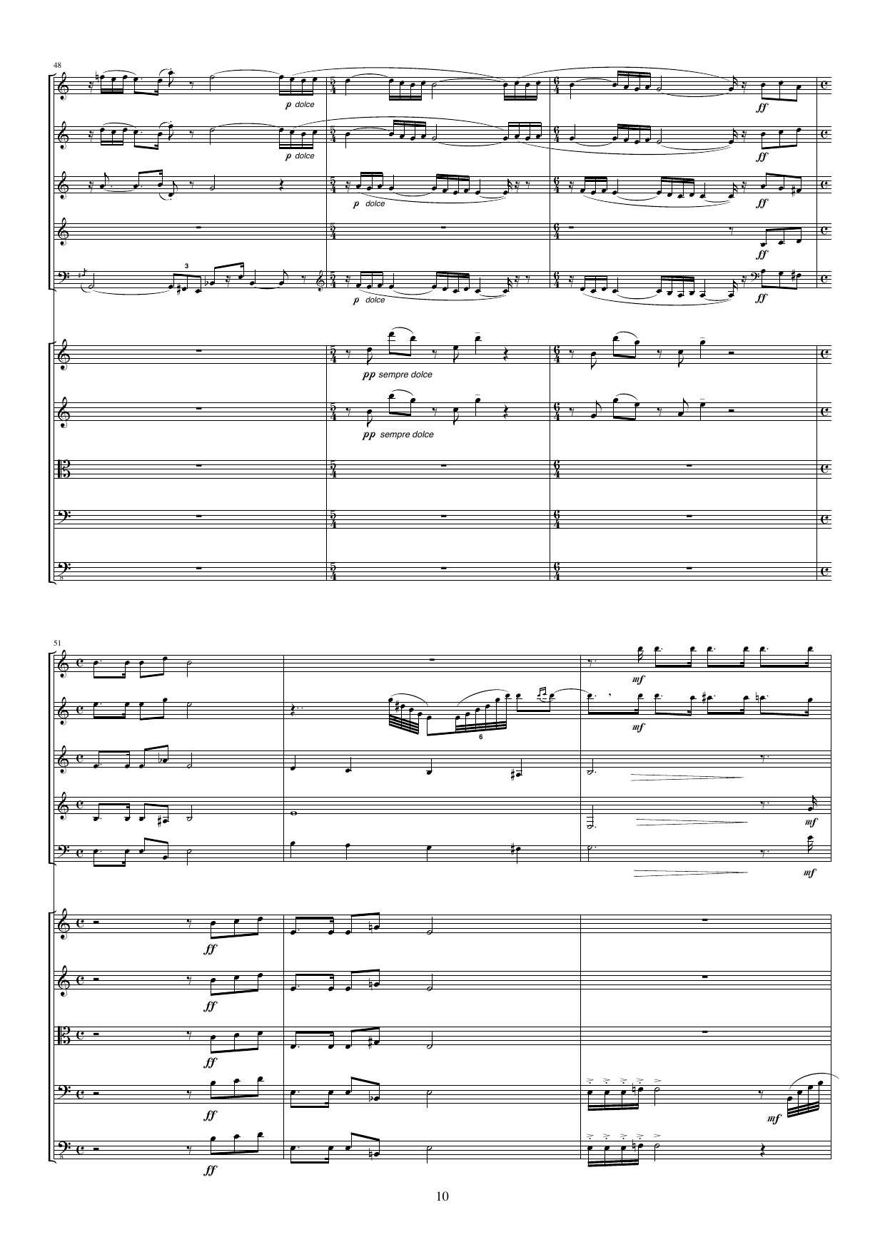 Concertino for wind quintet and orchestra - In memoriam Johan Kvandal, Op. 54-bis - Image 10