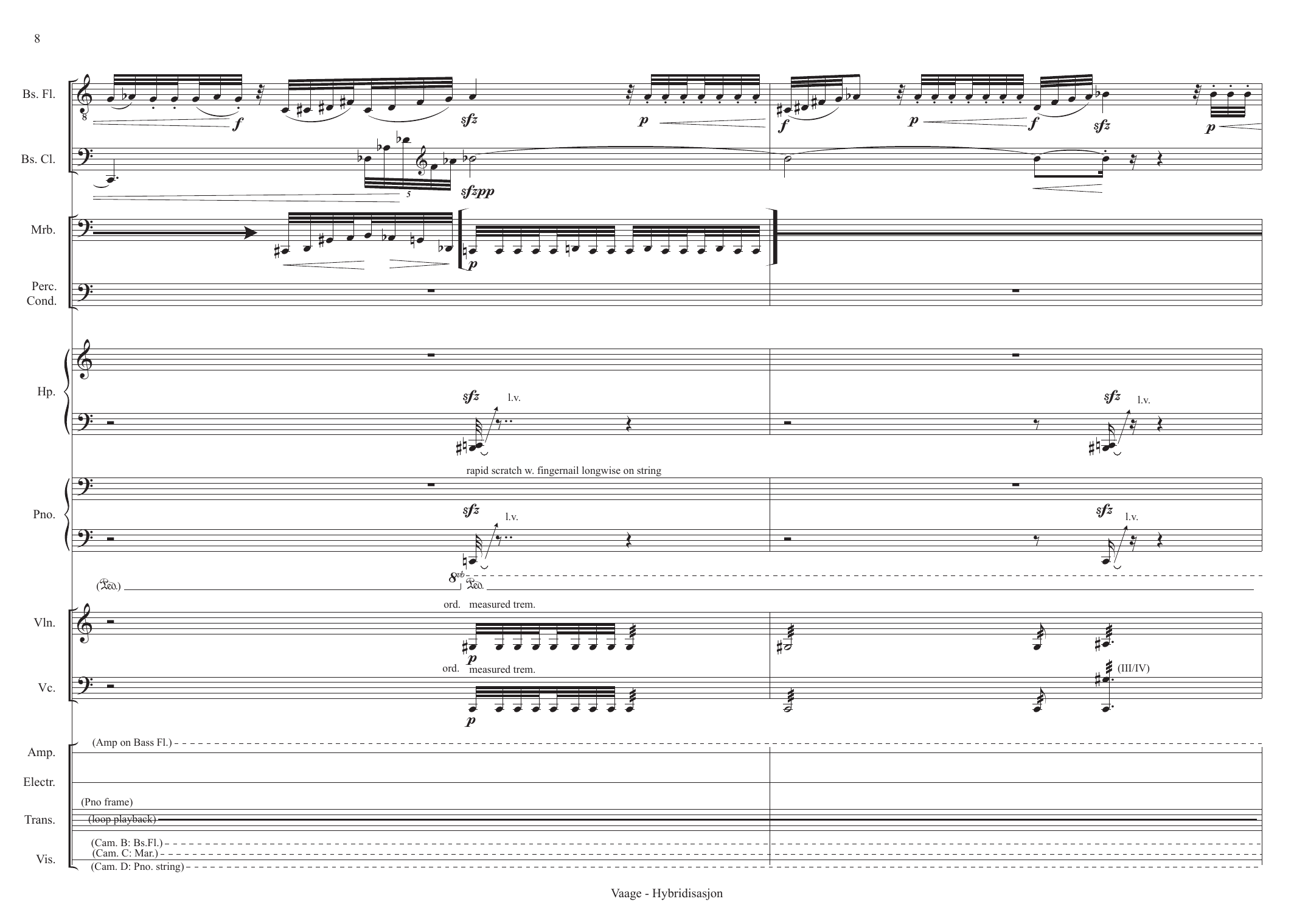 Hybridization - for ensemble, electronics and visuals - Image 8