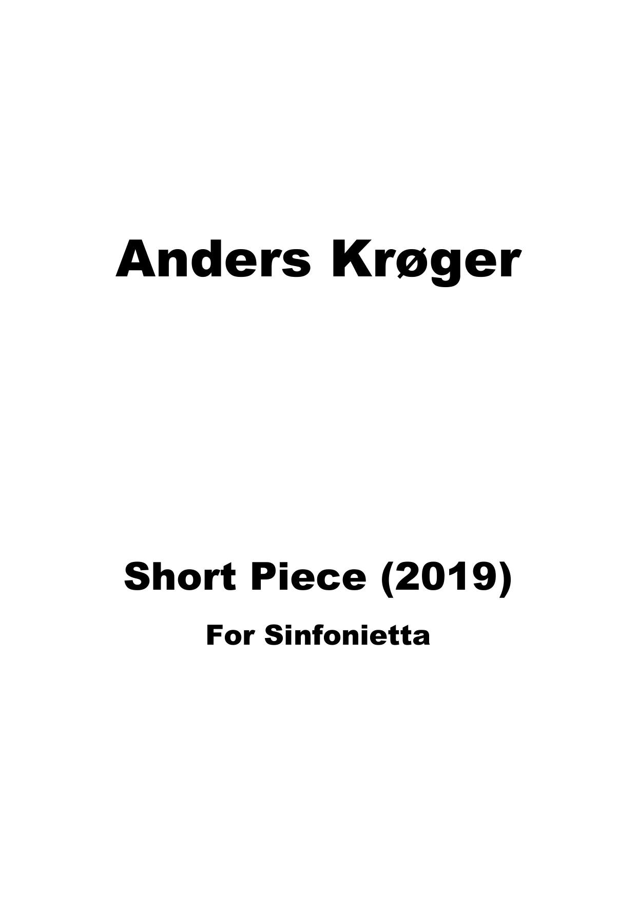 Short Piece - For sinfonietta - Image 3