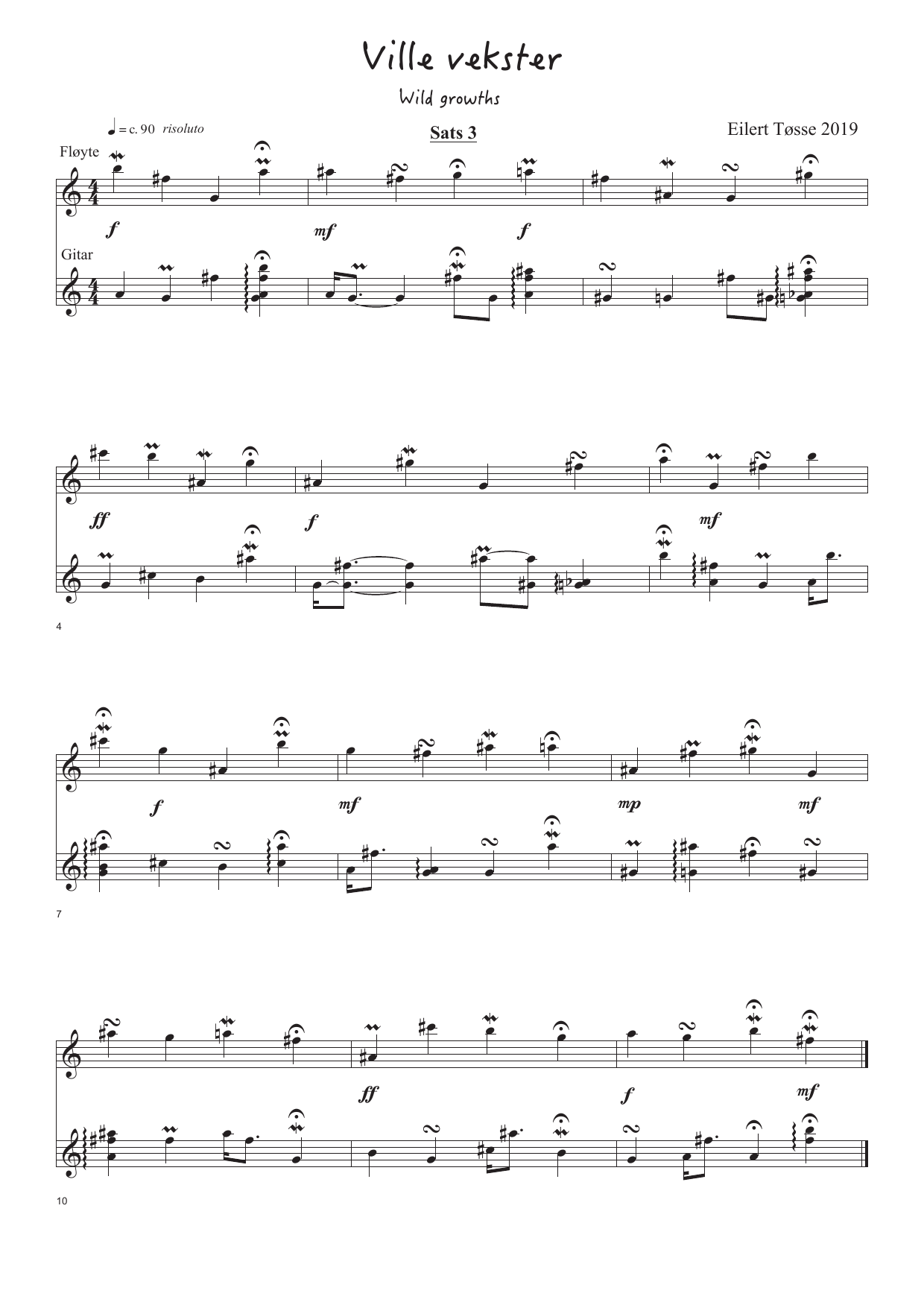 Wild Growths - 17 miniatures for flutes and guitar - Image 6
