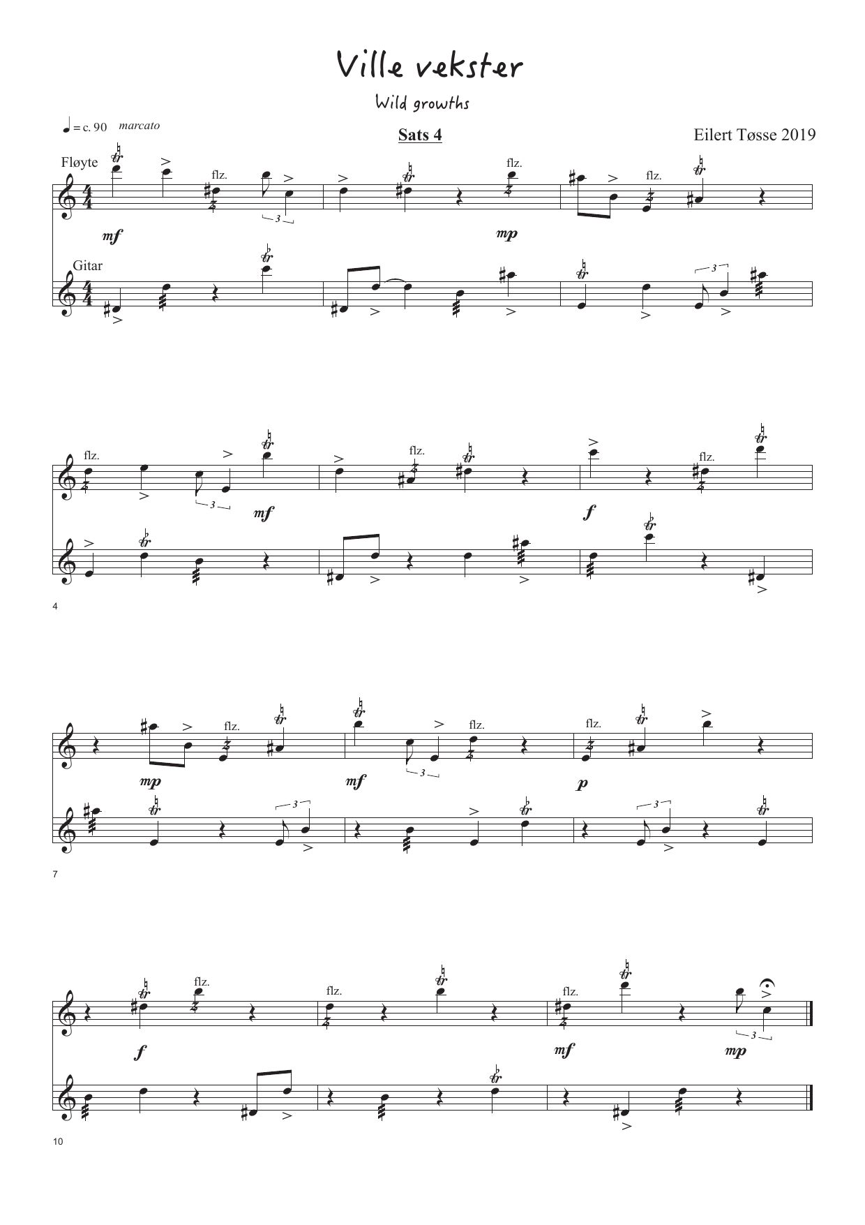 Wild Growths - 17 miniatures for flutes and guitar - Image 7