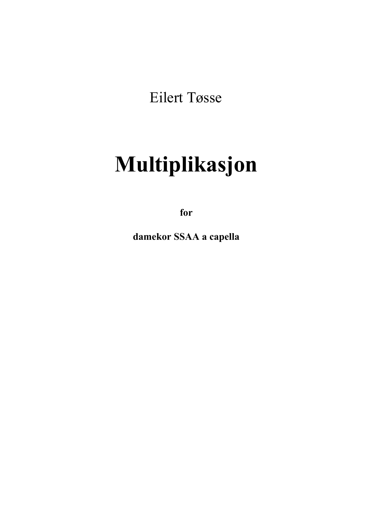Multiplikasjon