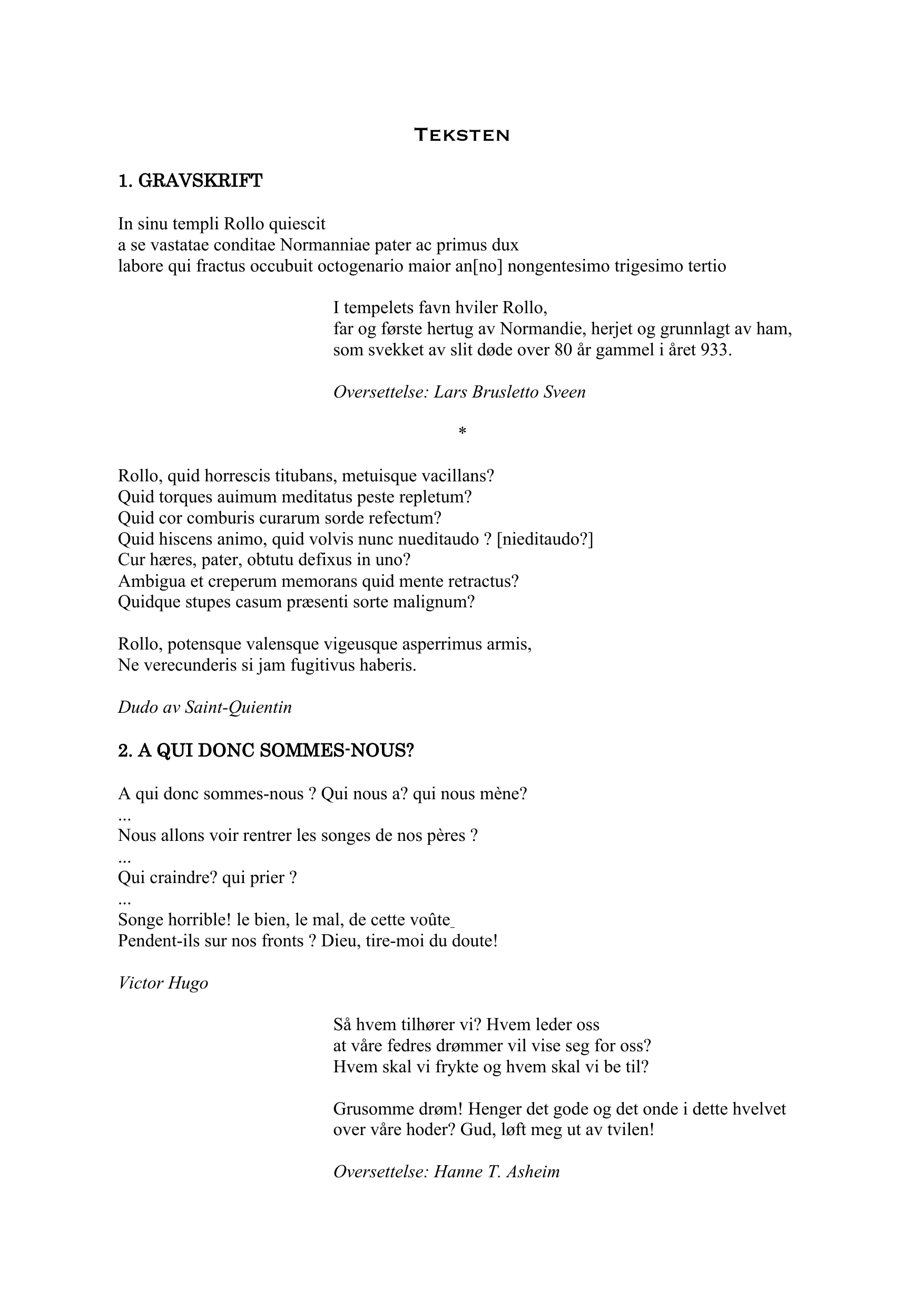 Rollos stemme - Et oratorium om vandring og flukt for soli, kor og orkester - Bilde 2
