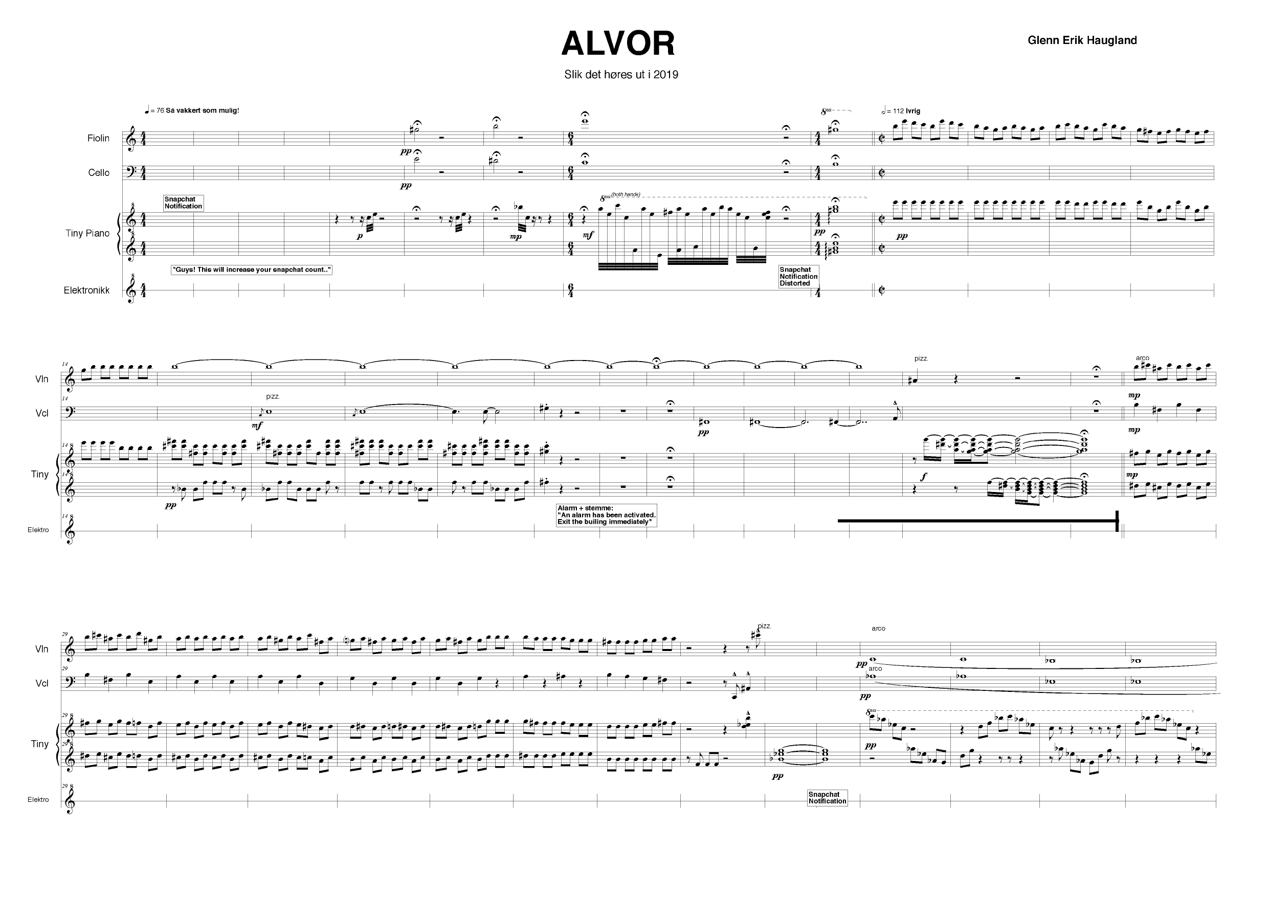 Alvor - Slik det høres ut i 2019