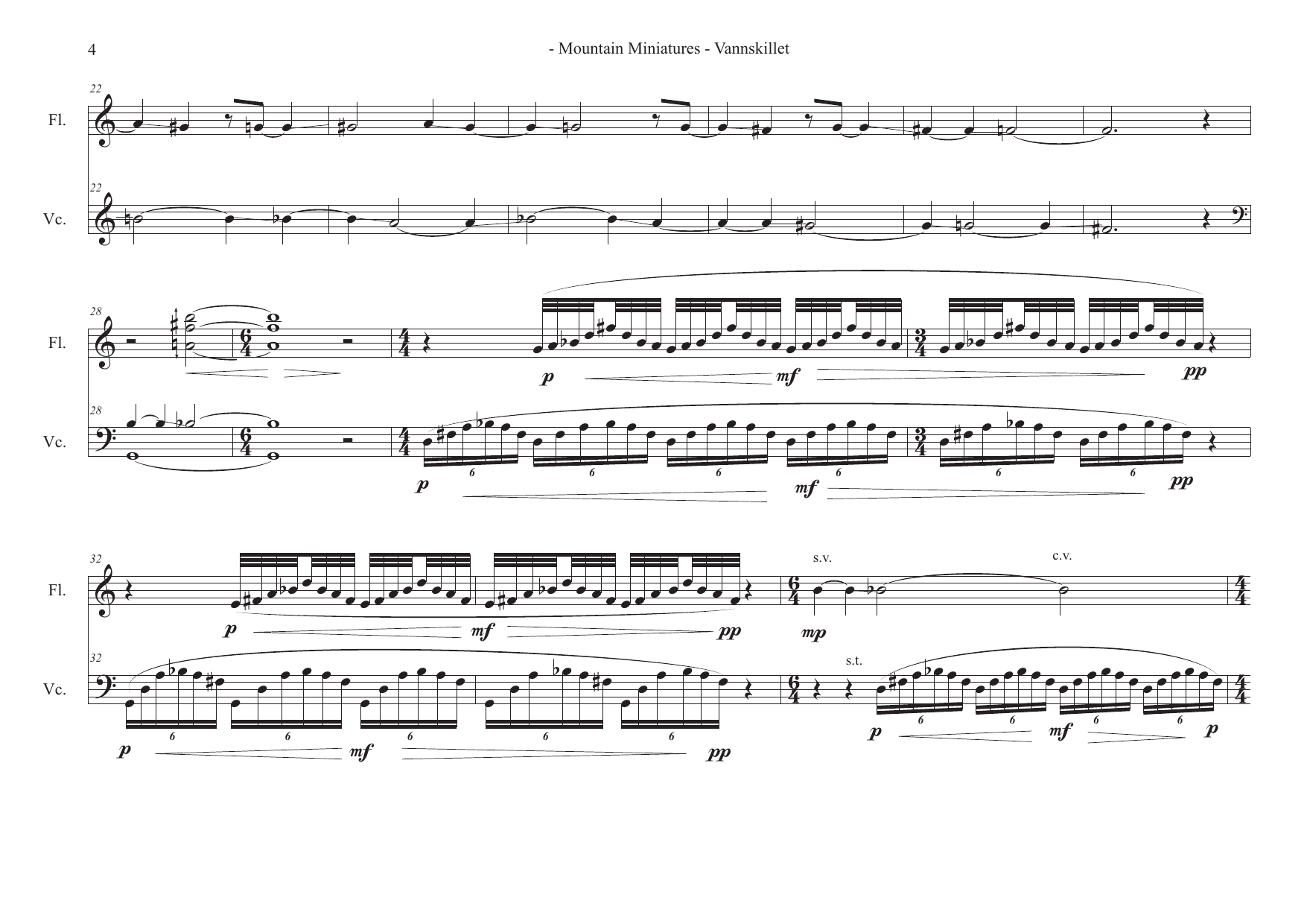 Mountain Miniatures - For flute and cello - Image 4