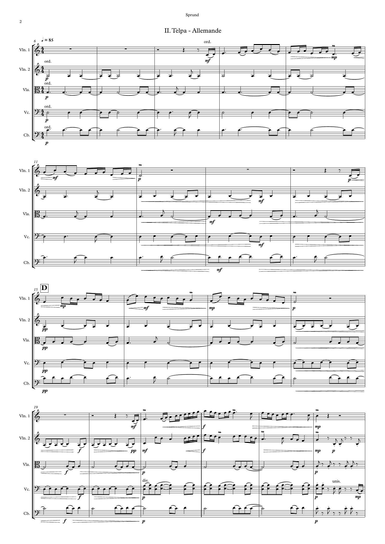 Sprund - For string orchestra - Bilde 4