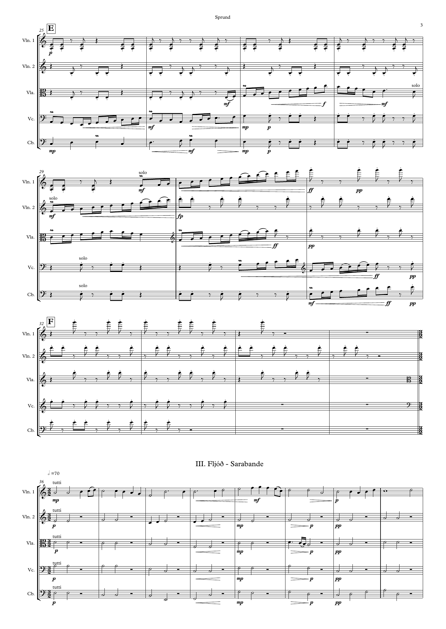 Sprund - For string orchestra - Bilde 5