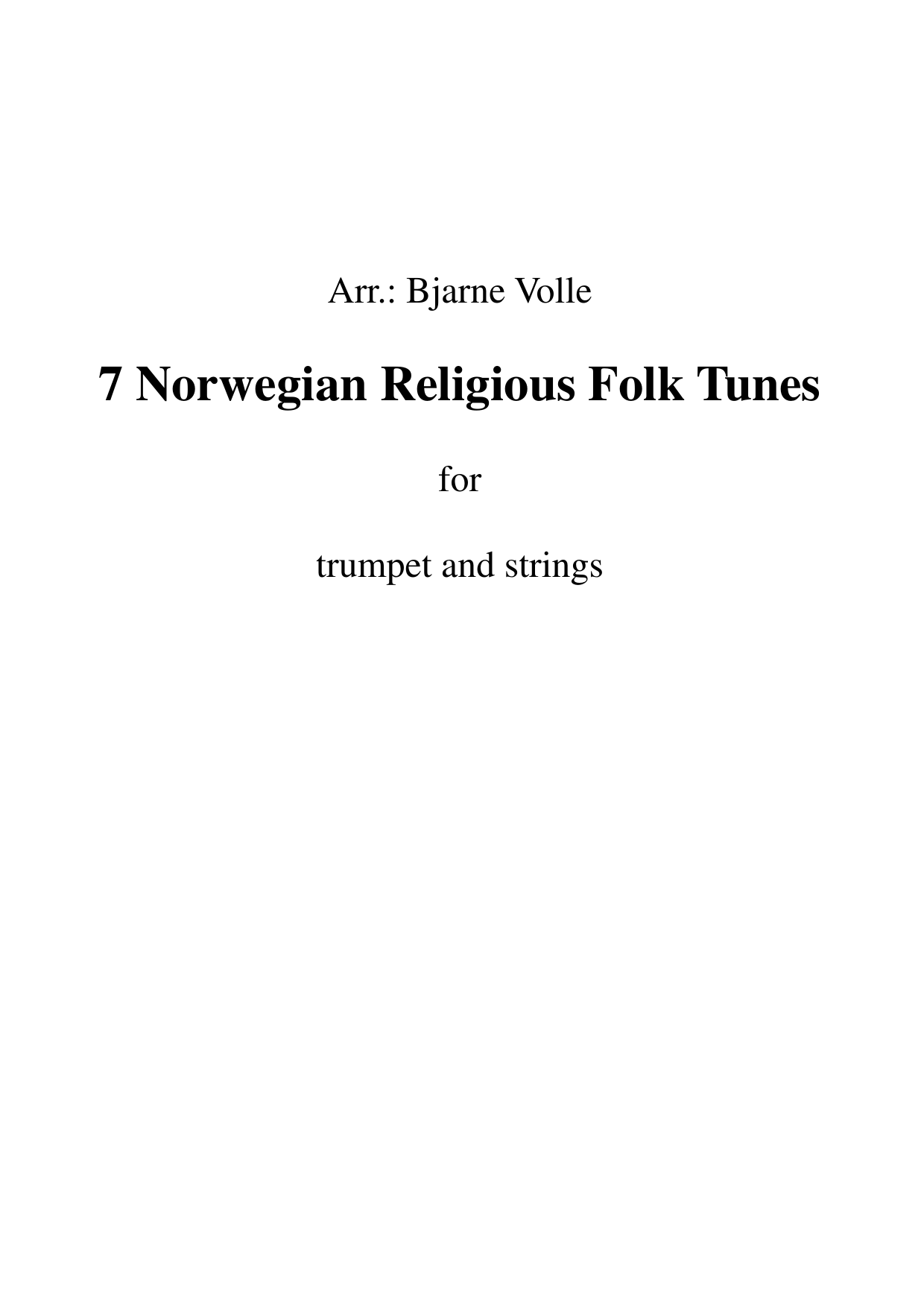 7 Religious Folk Tunes