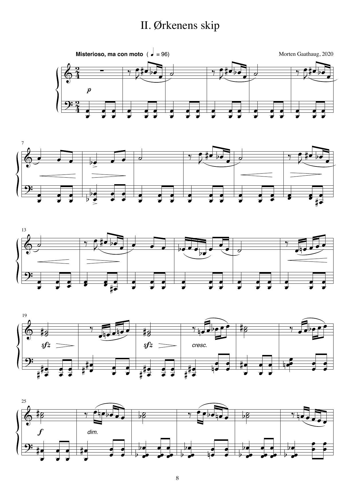 Orentalia - Eight Small Piano Pieces, Op.118 - Image 8