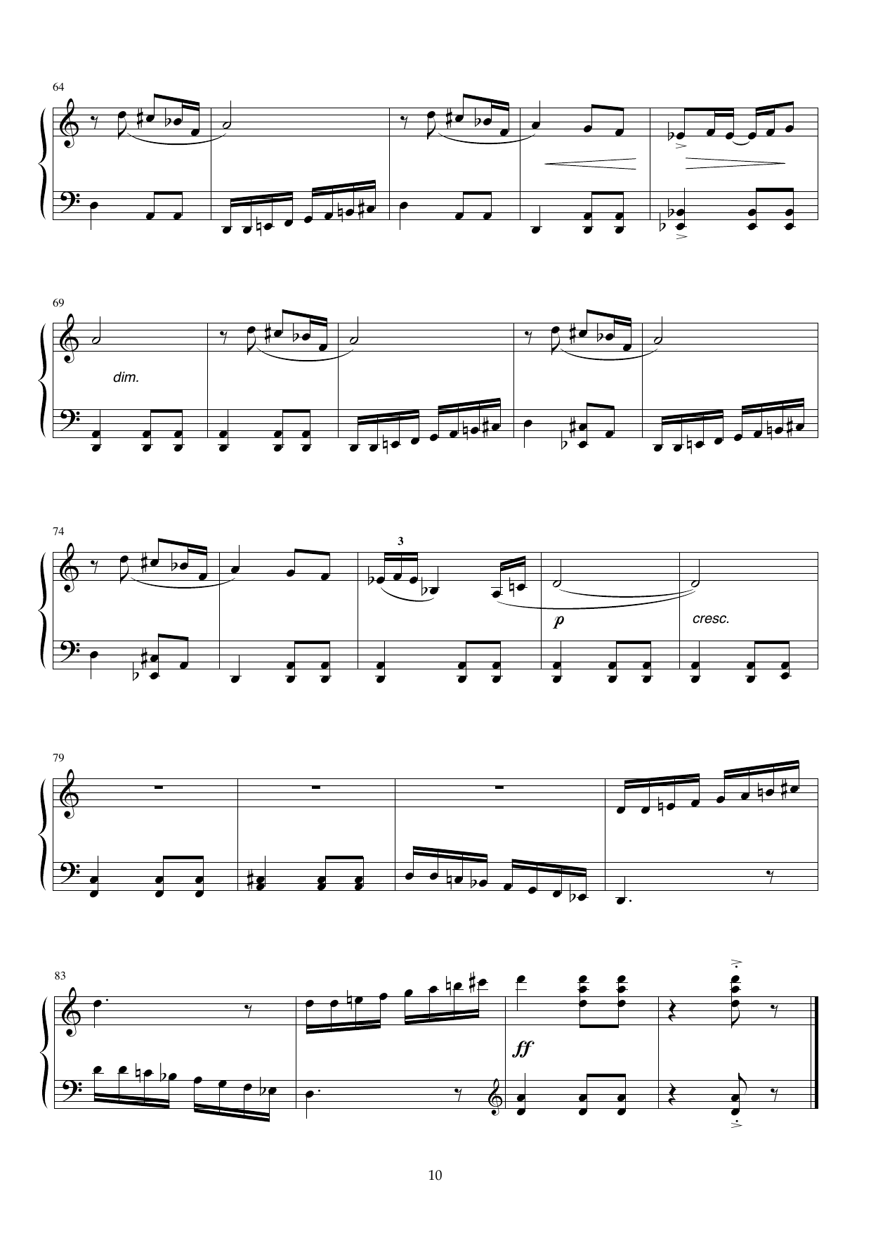 Orentalia - Eight Small Piano Pieces, Op.118 - Image 10