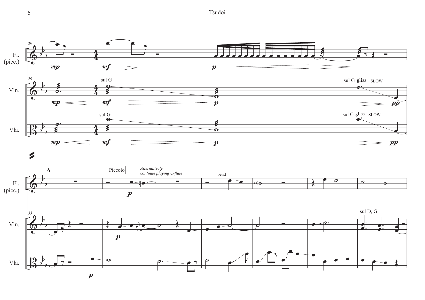 Tsudoi - For flute, violin & viola - Image 6