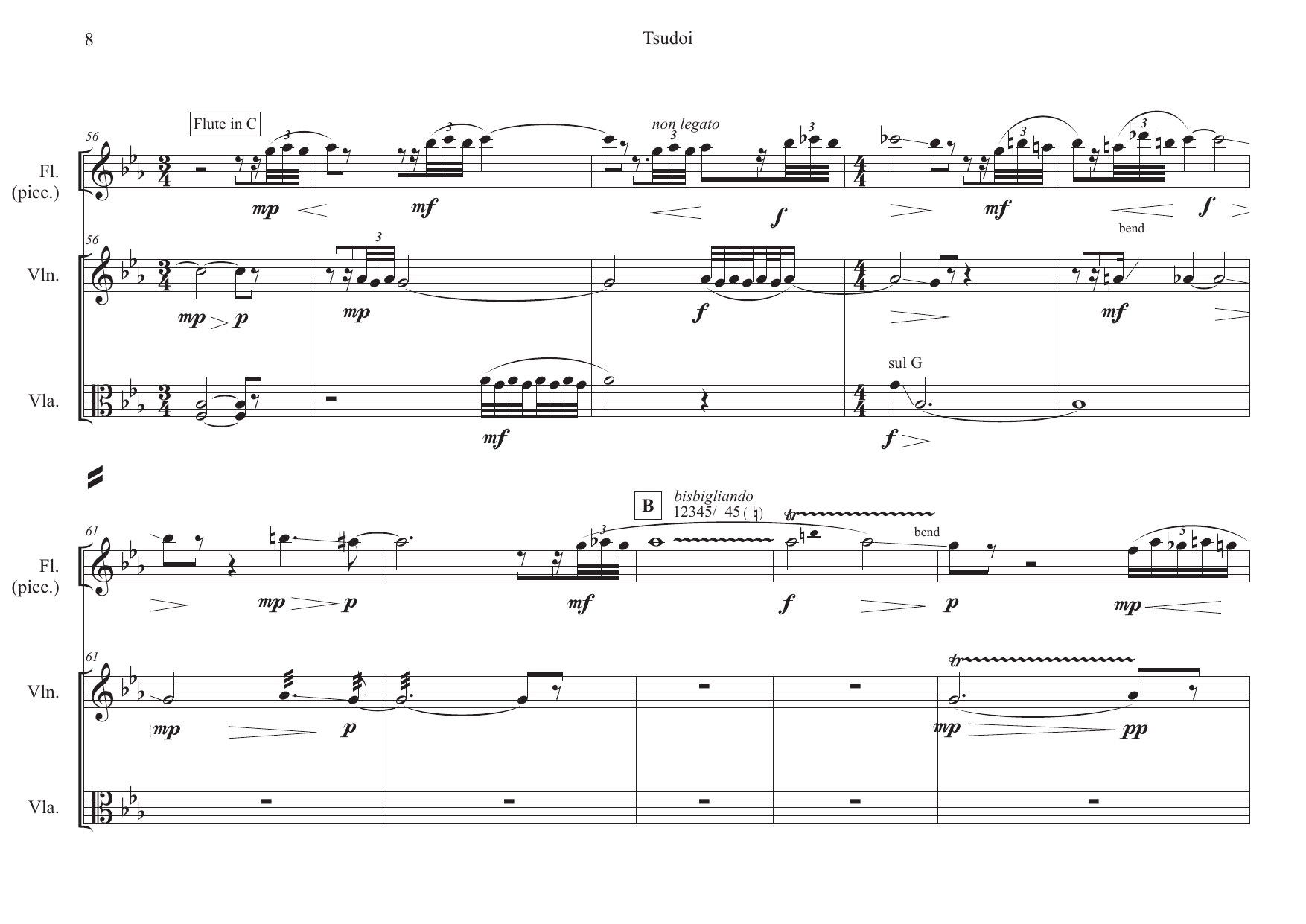 Tsudoi - For flute, violin & viola - Image 8