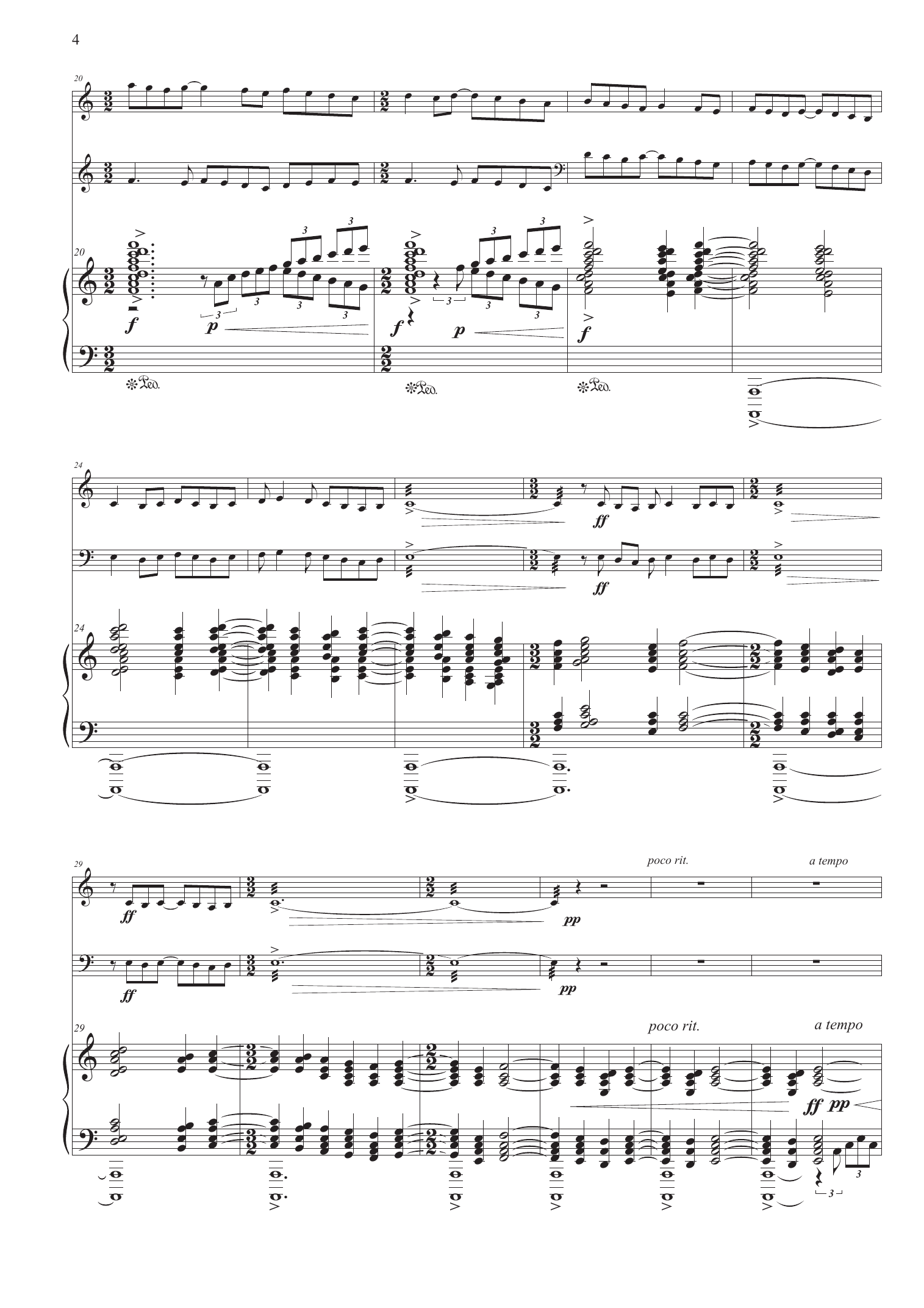 Towards Tranquility - For violin, cello and piano - Image 4