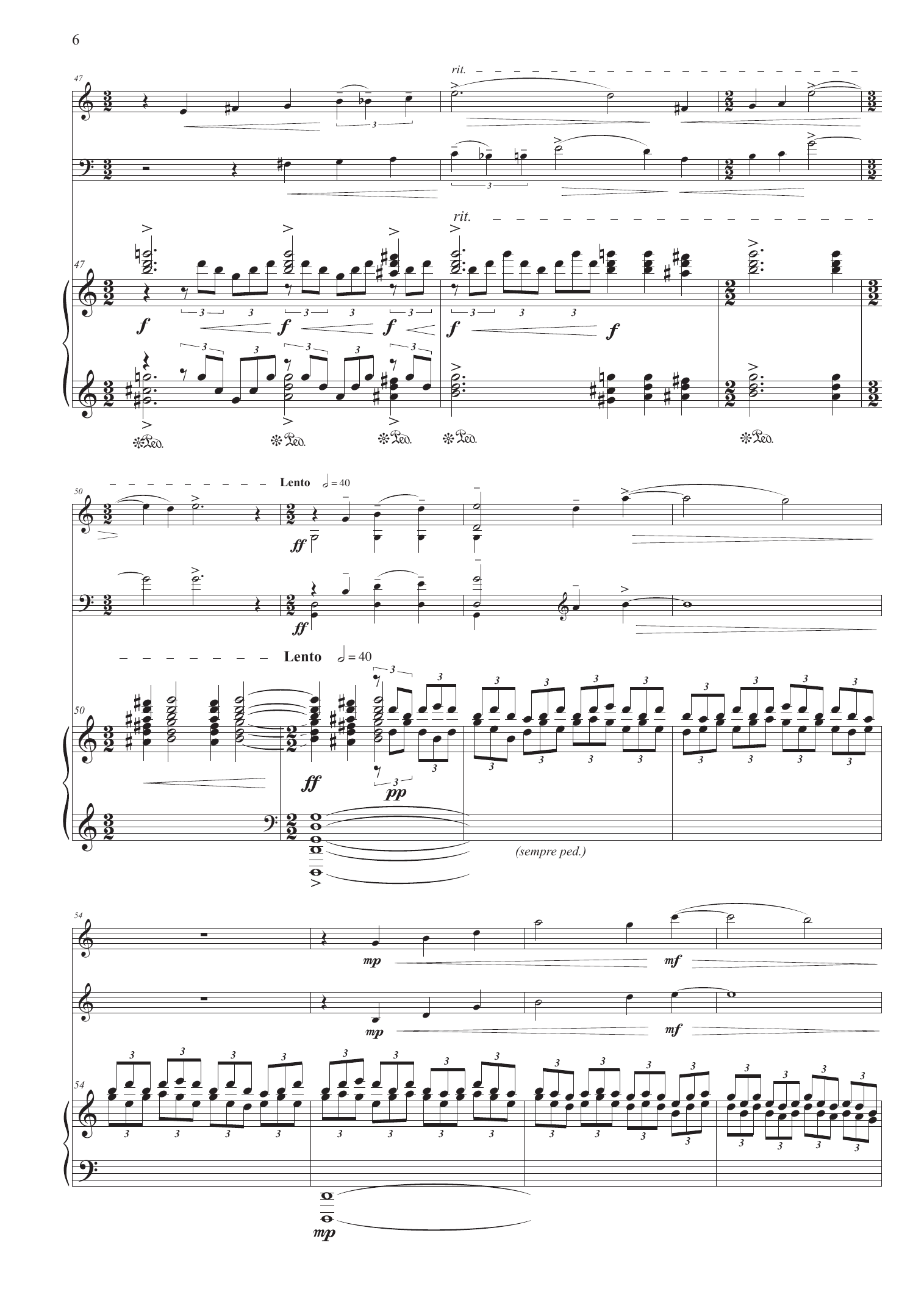 Towards Tranquility - For violin, cello and piano - Image 6