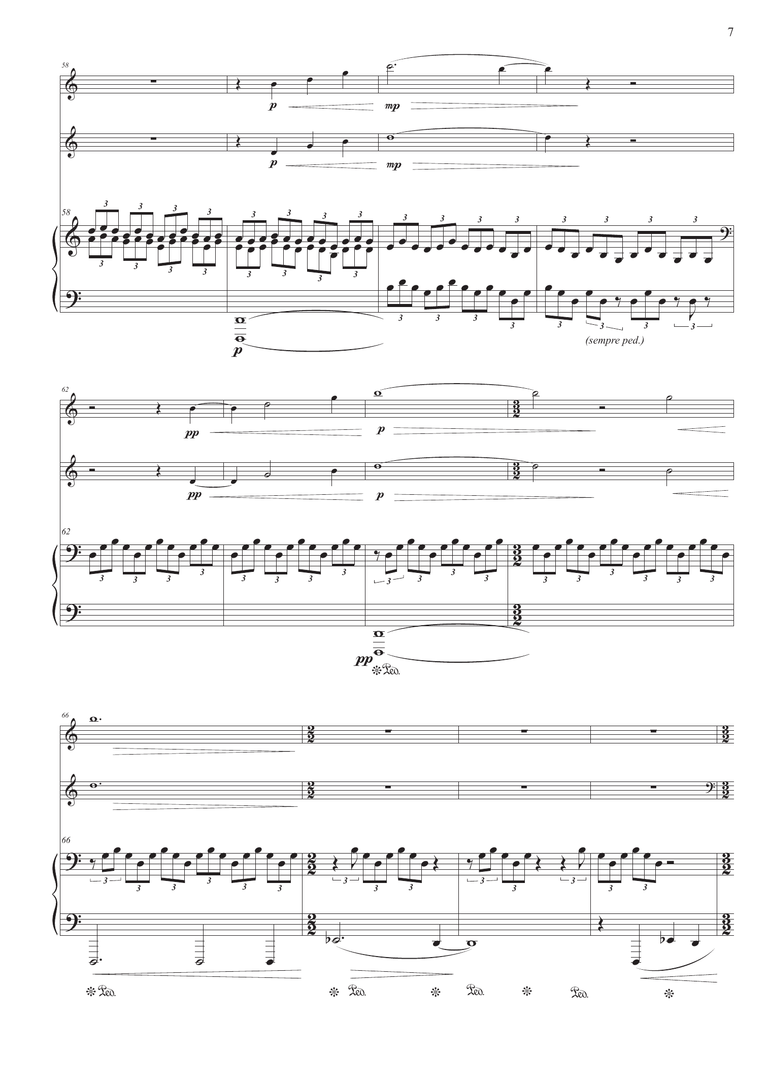 Towards Tranquility - For violin, cello and piano - Image 7