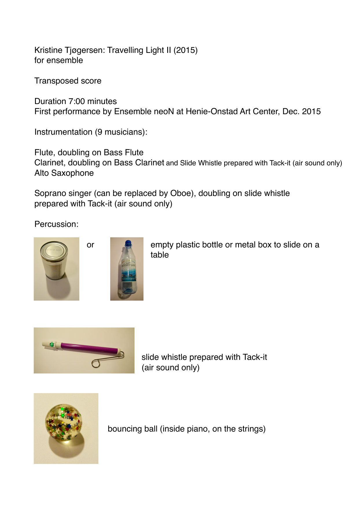 Traveling Light II - For ensemble - version I - Bilde 2